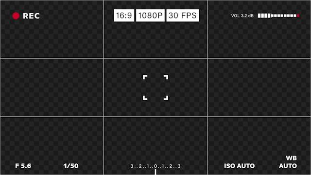 Camera Capture Overlay Interface Camera Recording Overlay • Motion Graphics Template • Uppbeat