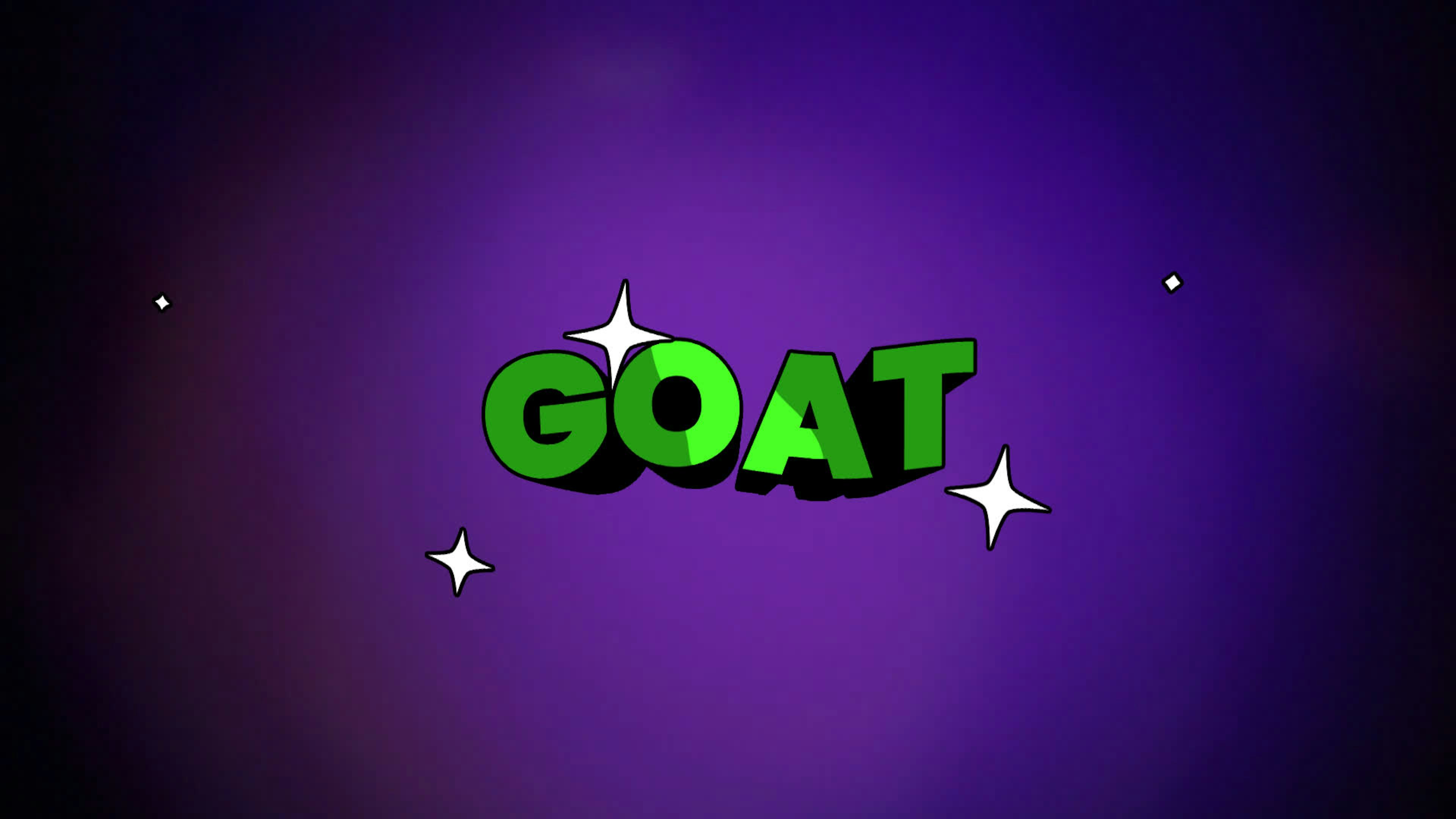 Goat - 3D Cartoon Text