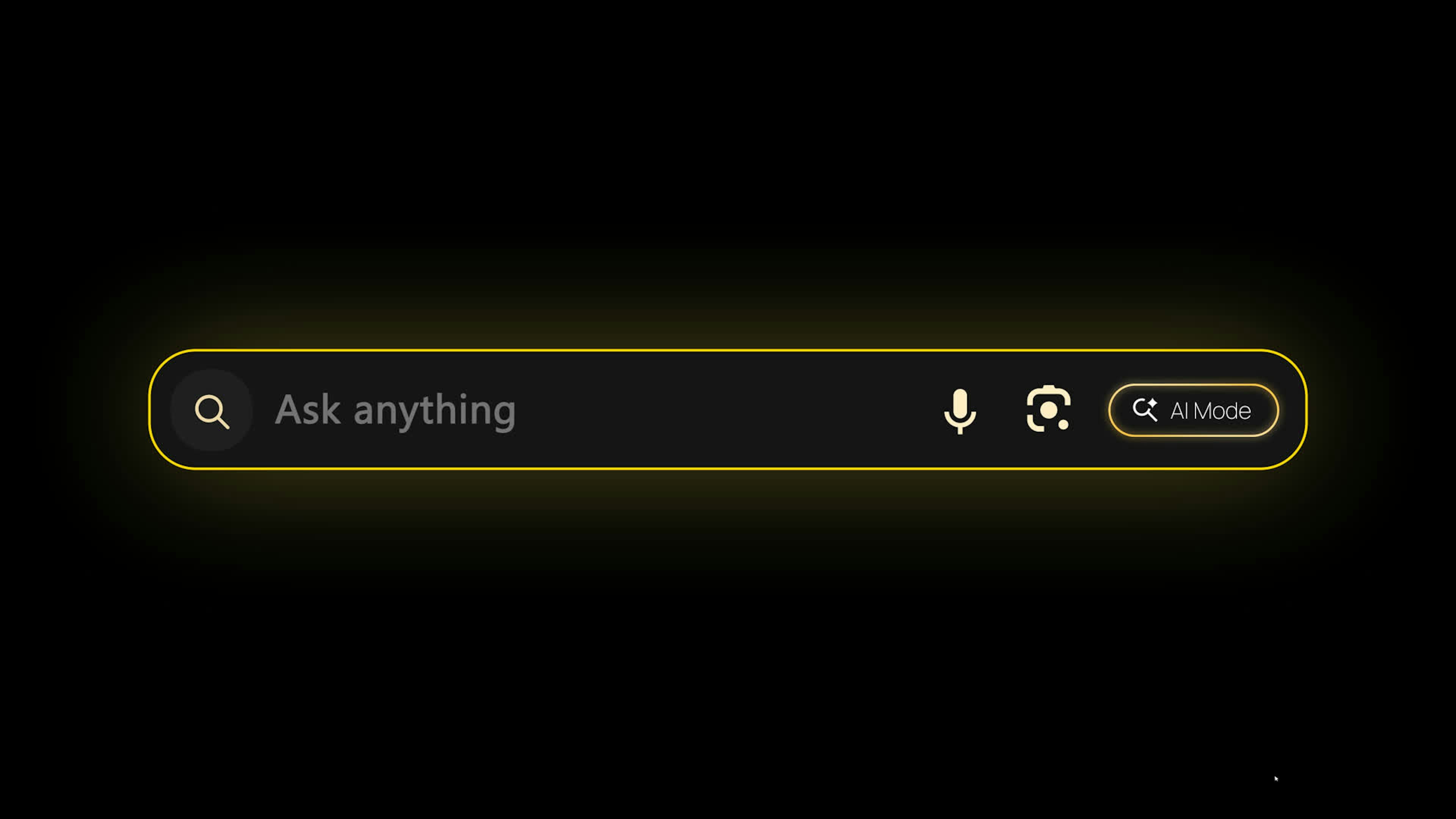 Google Ai Mode Glowing Search Bar