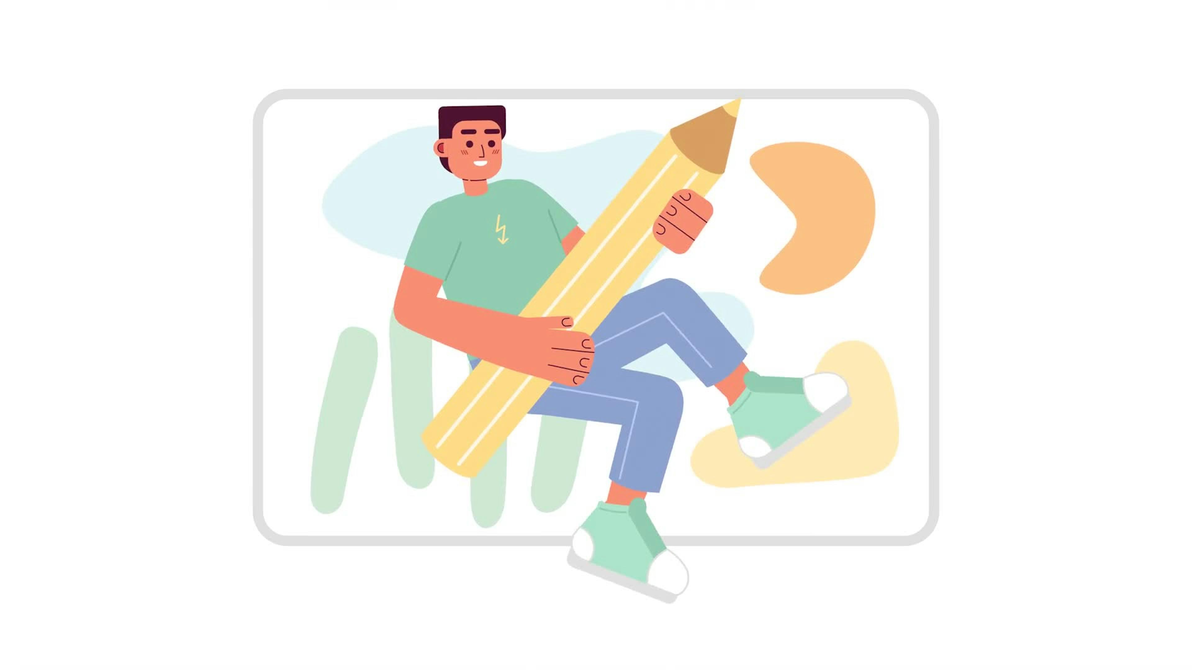 Graphic designer freelancer man