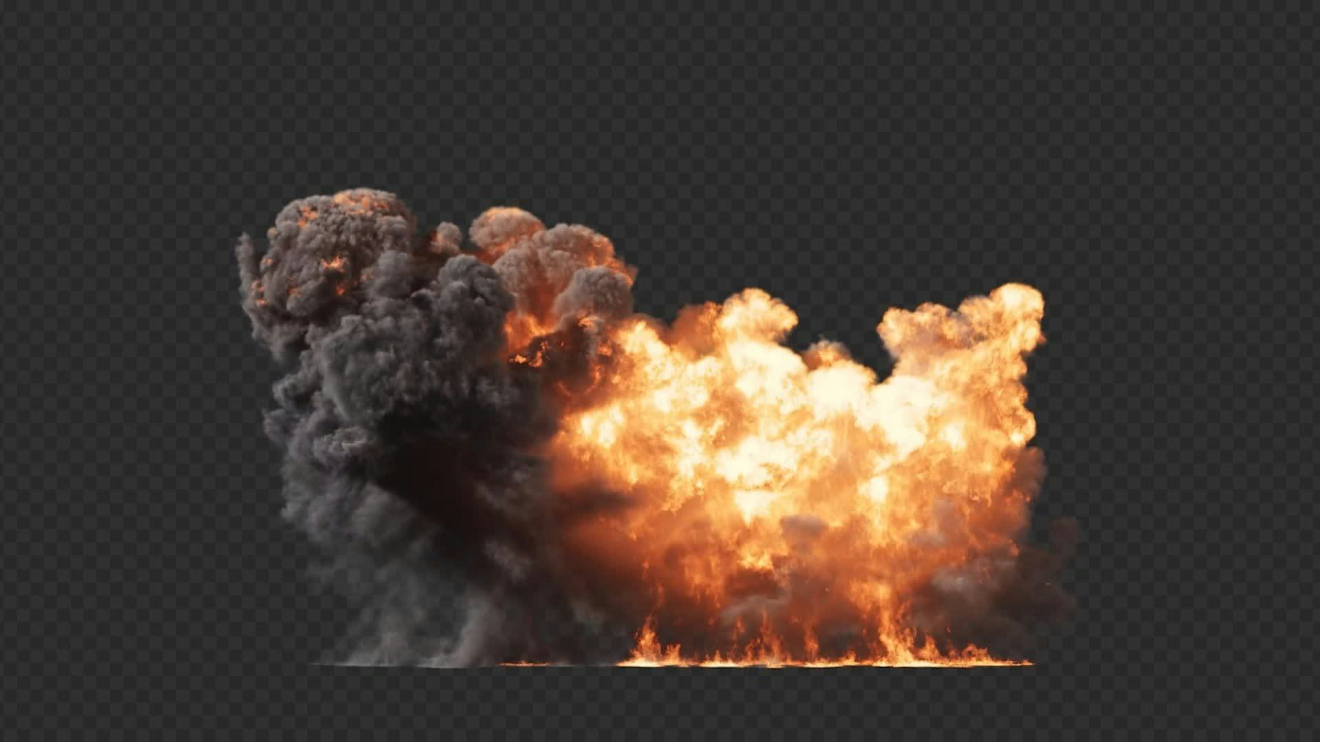 Cinematic Ground Explosion on Alpha • Motion Graphics Template • Uppbeat