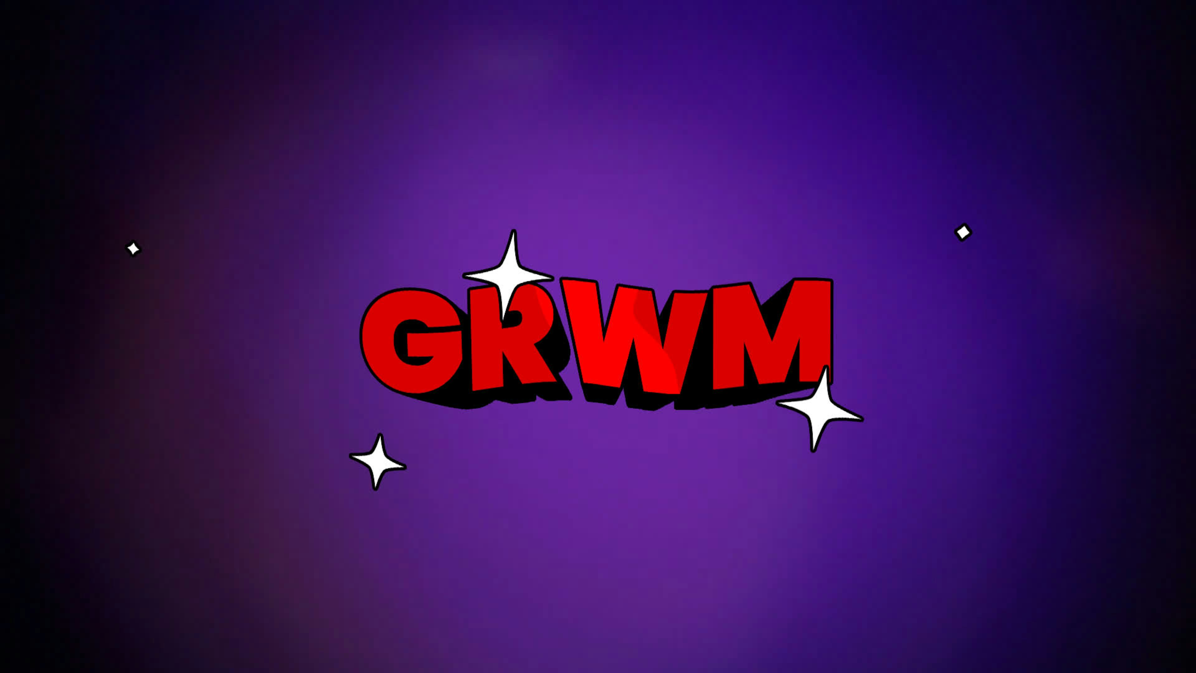 Grwm - 3D Cartoon Text