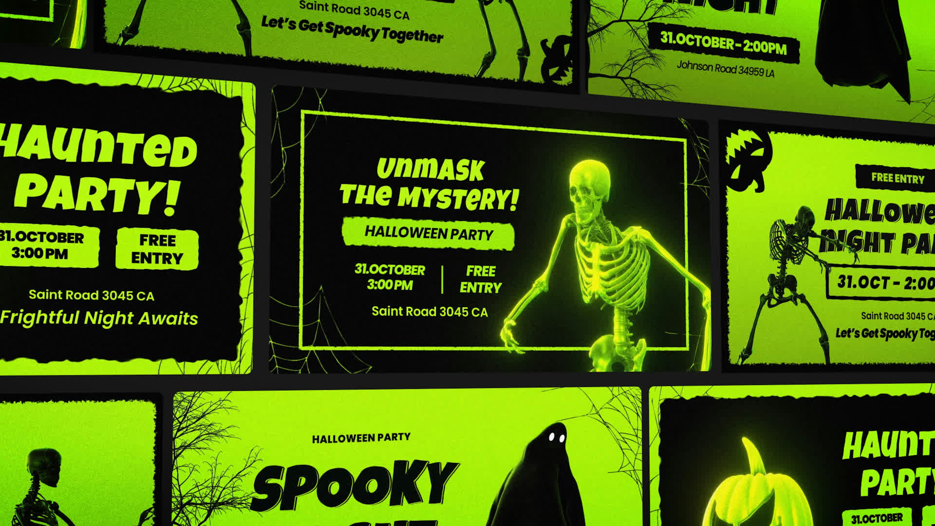 Halloween Mystery Posters