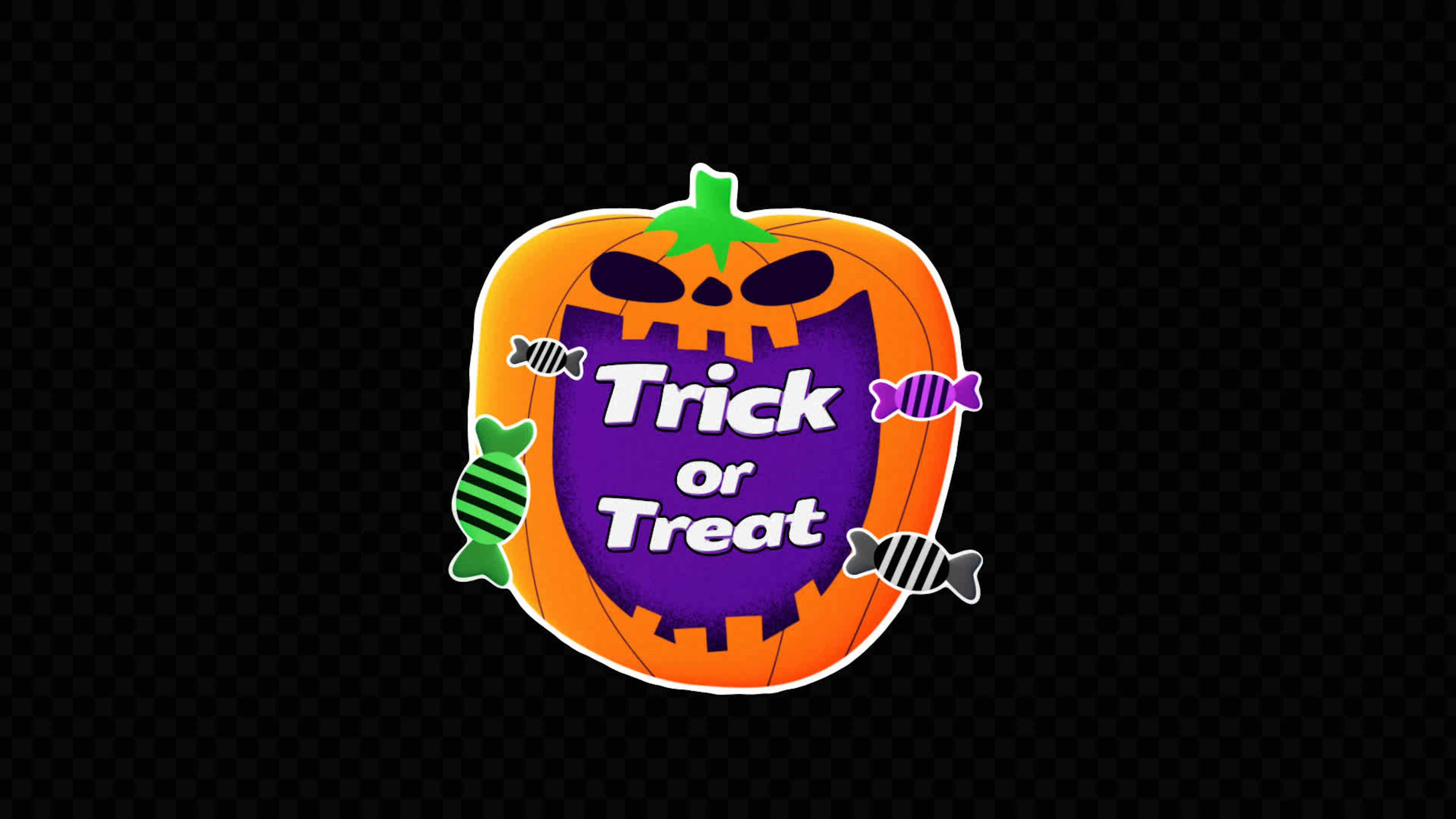 Halloween Pumpkin Sticker on Alpha Loop