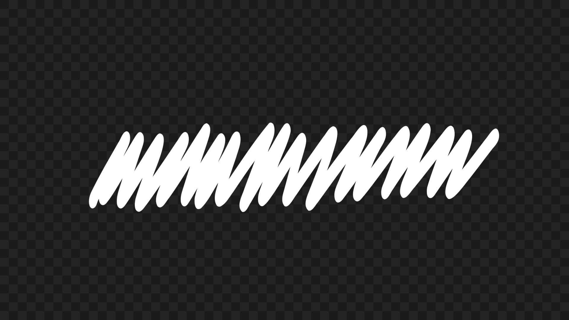 Hand Drawn Scribble Element Variation • Motion Graphics Template • Uppbeat