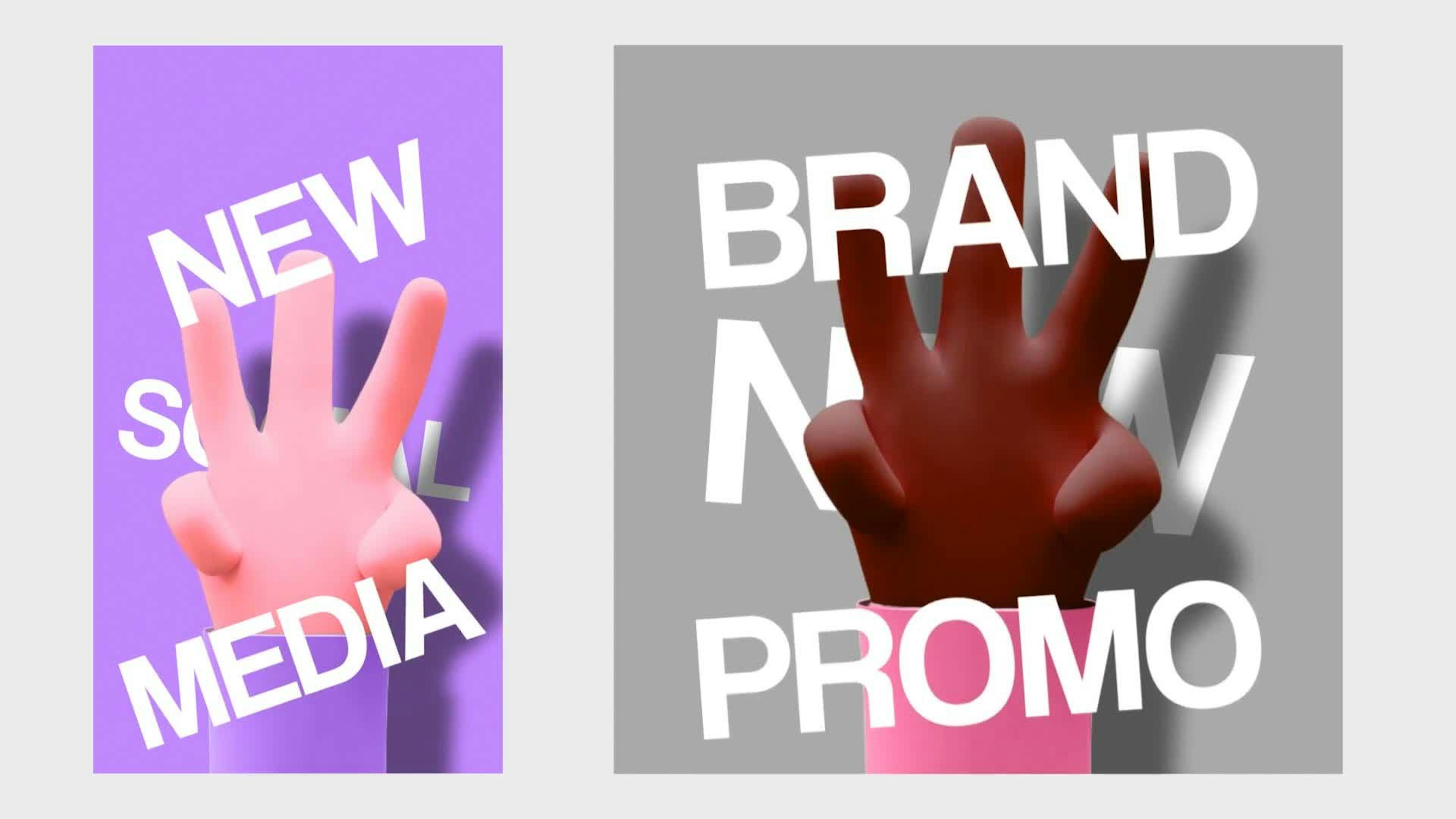 Hand Explainer Social Media Opener
