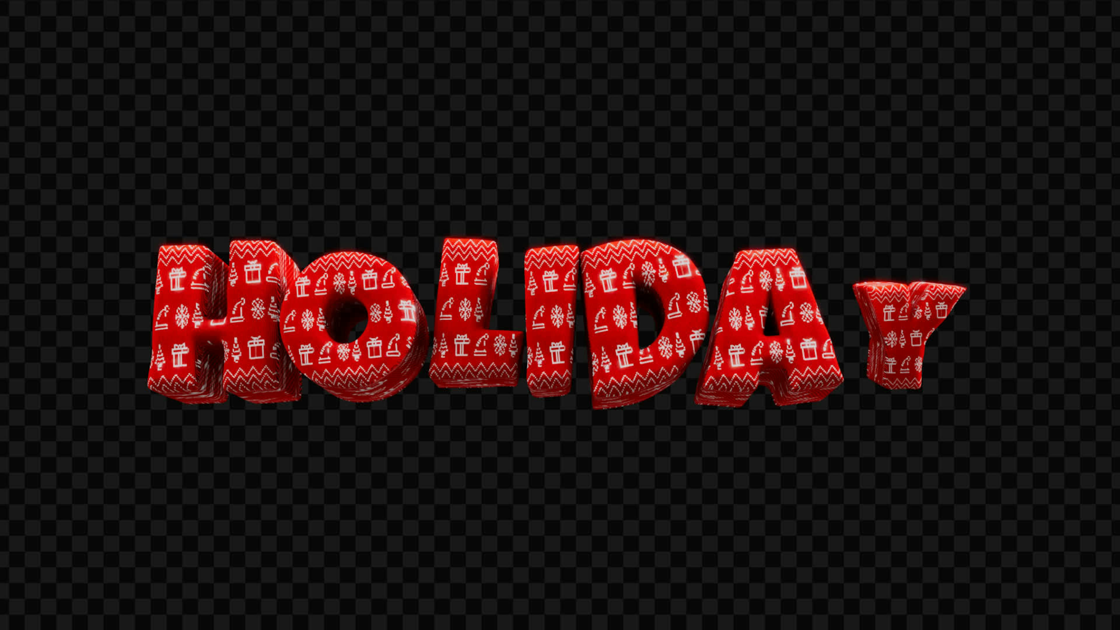 Holiday 3D Title