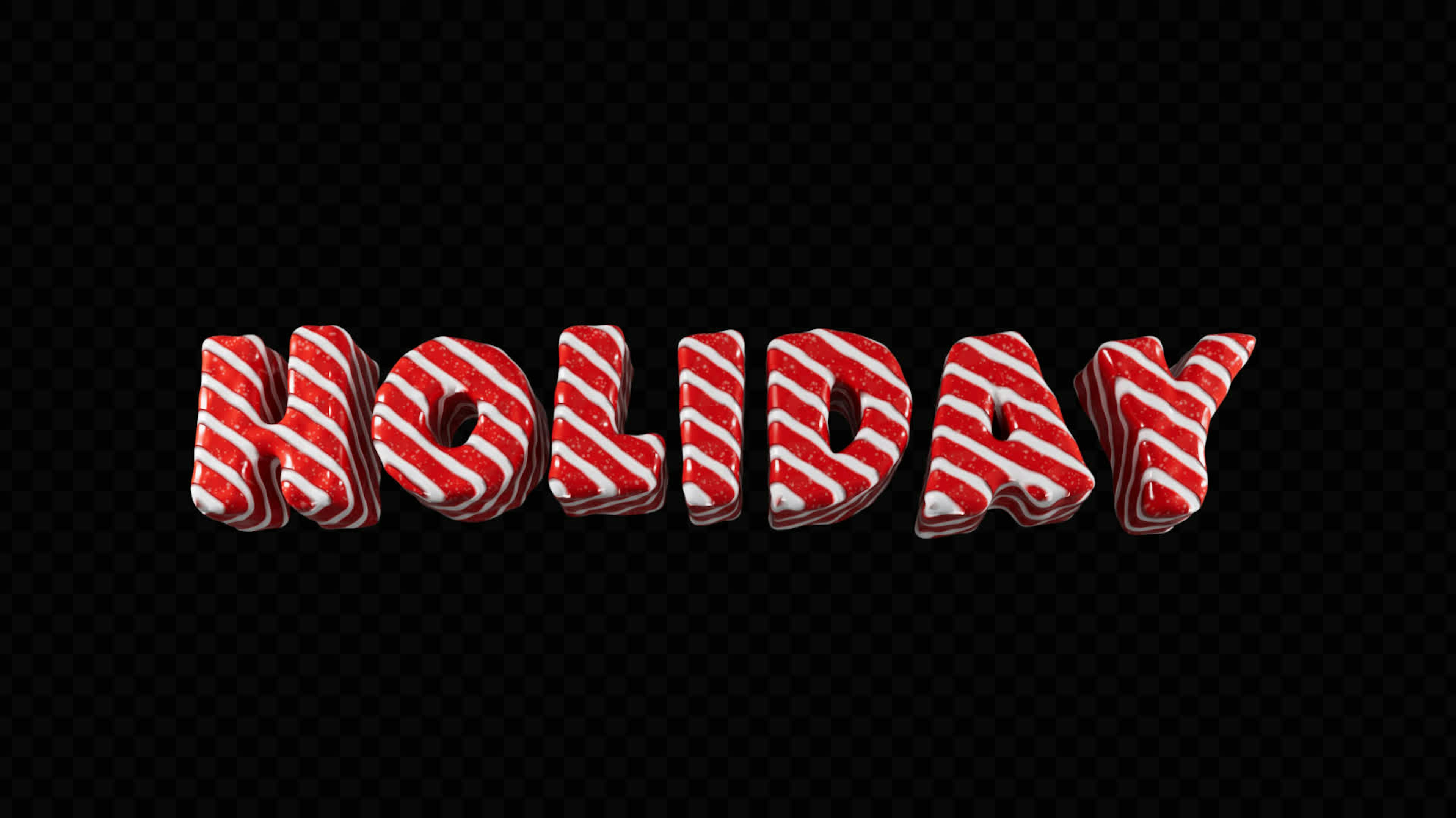 Holiday Candy 3D Title