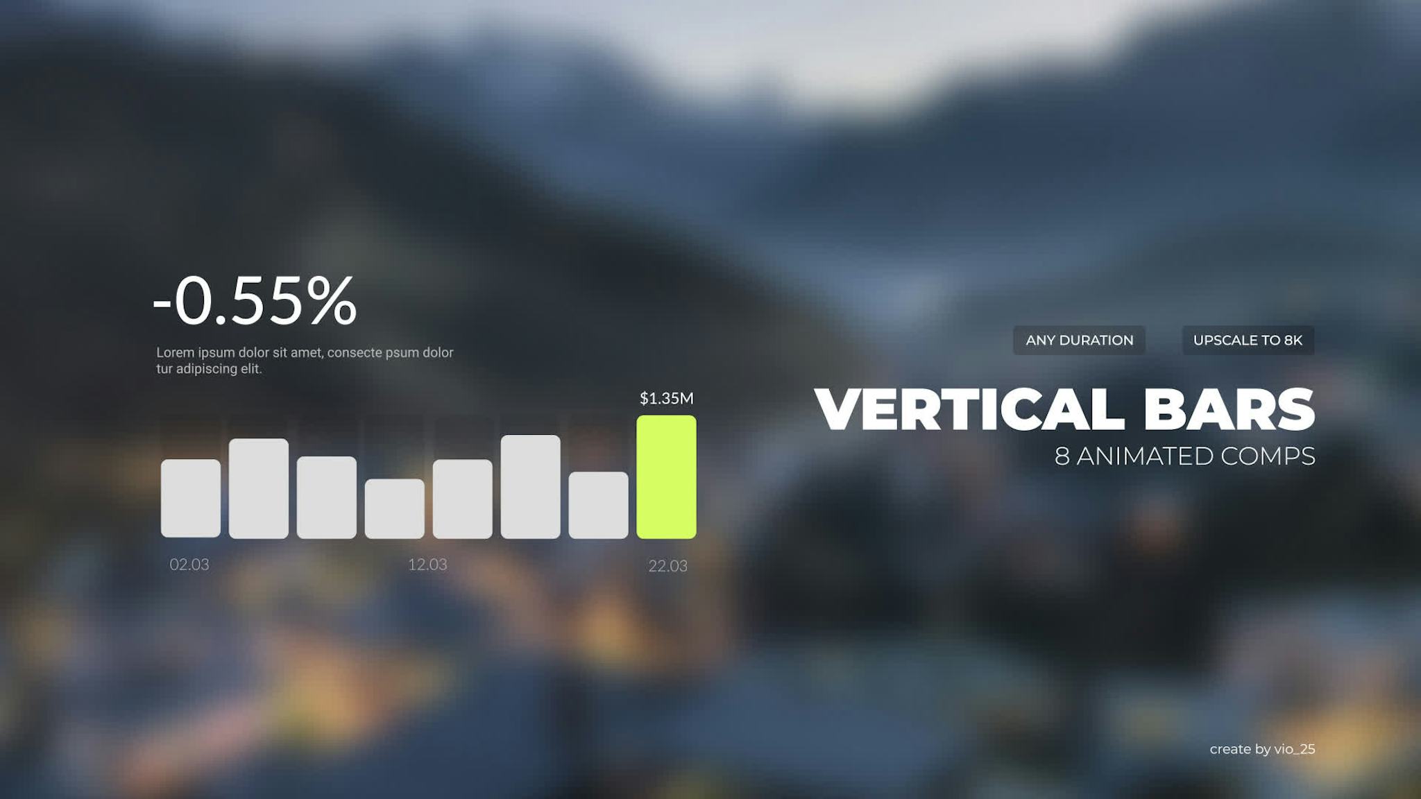 Infographics Horizontal Bars • After Effects Template • Uppbeat