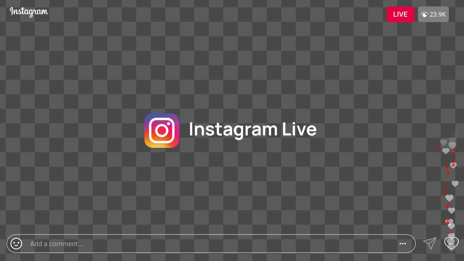 Instagram Mobile Live Overlay • Motion Graphics Template • Uppbeat
