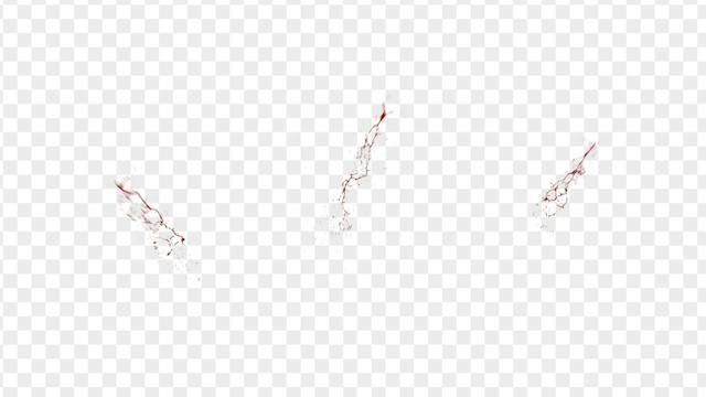 Dramatic Blood Splatter Overlay on Alpha • Motion Graphics Template ...