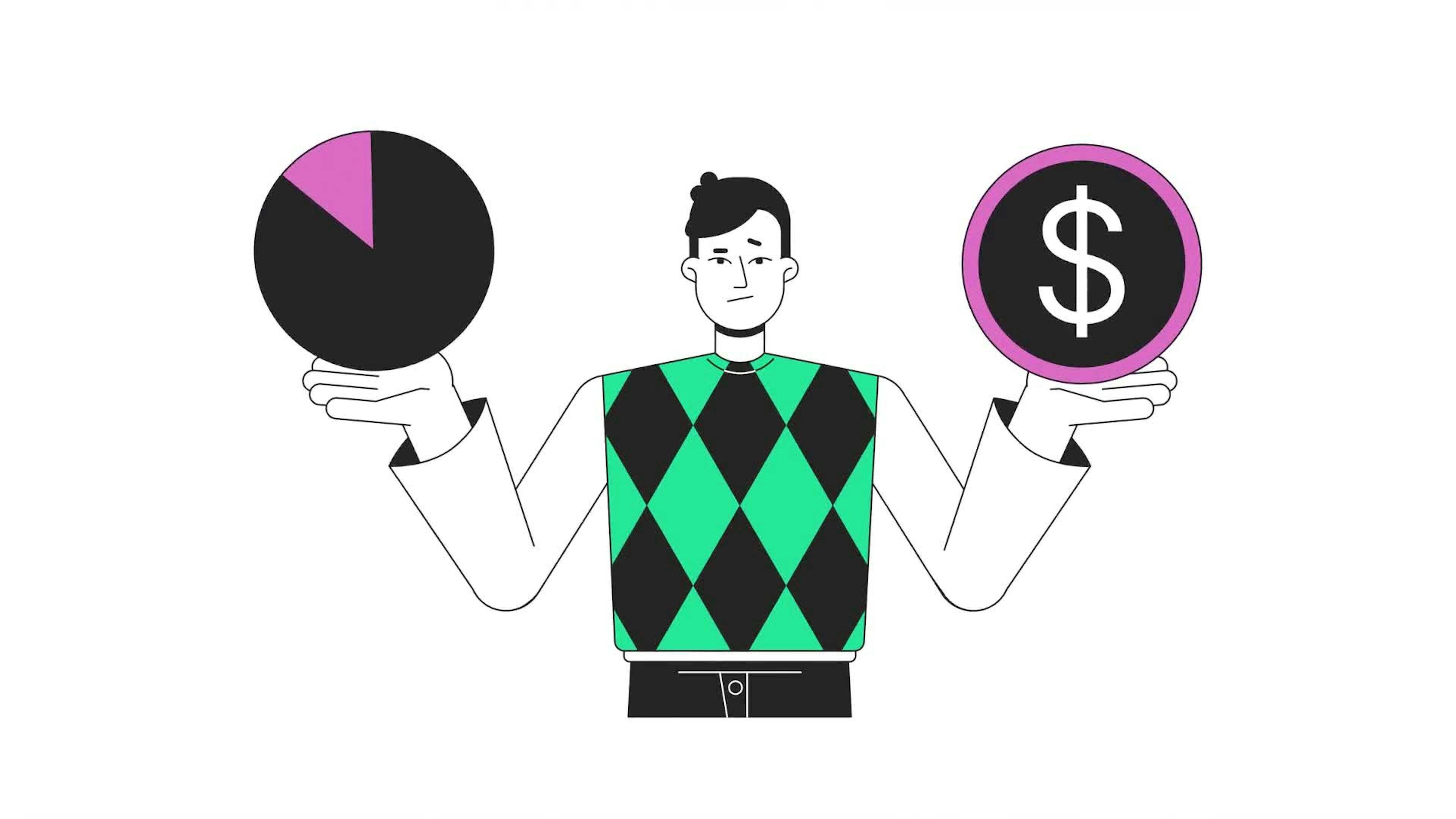 Investing In Startups Line Animation