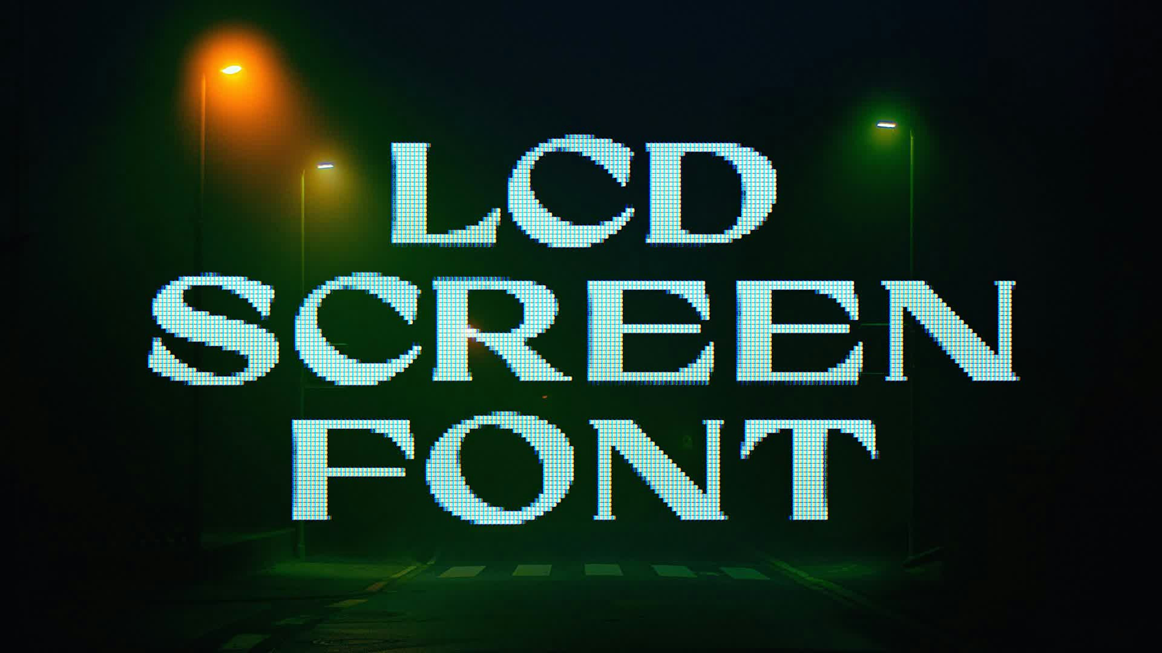 LCD Screen Font Coconat