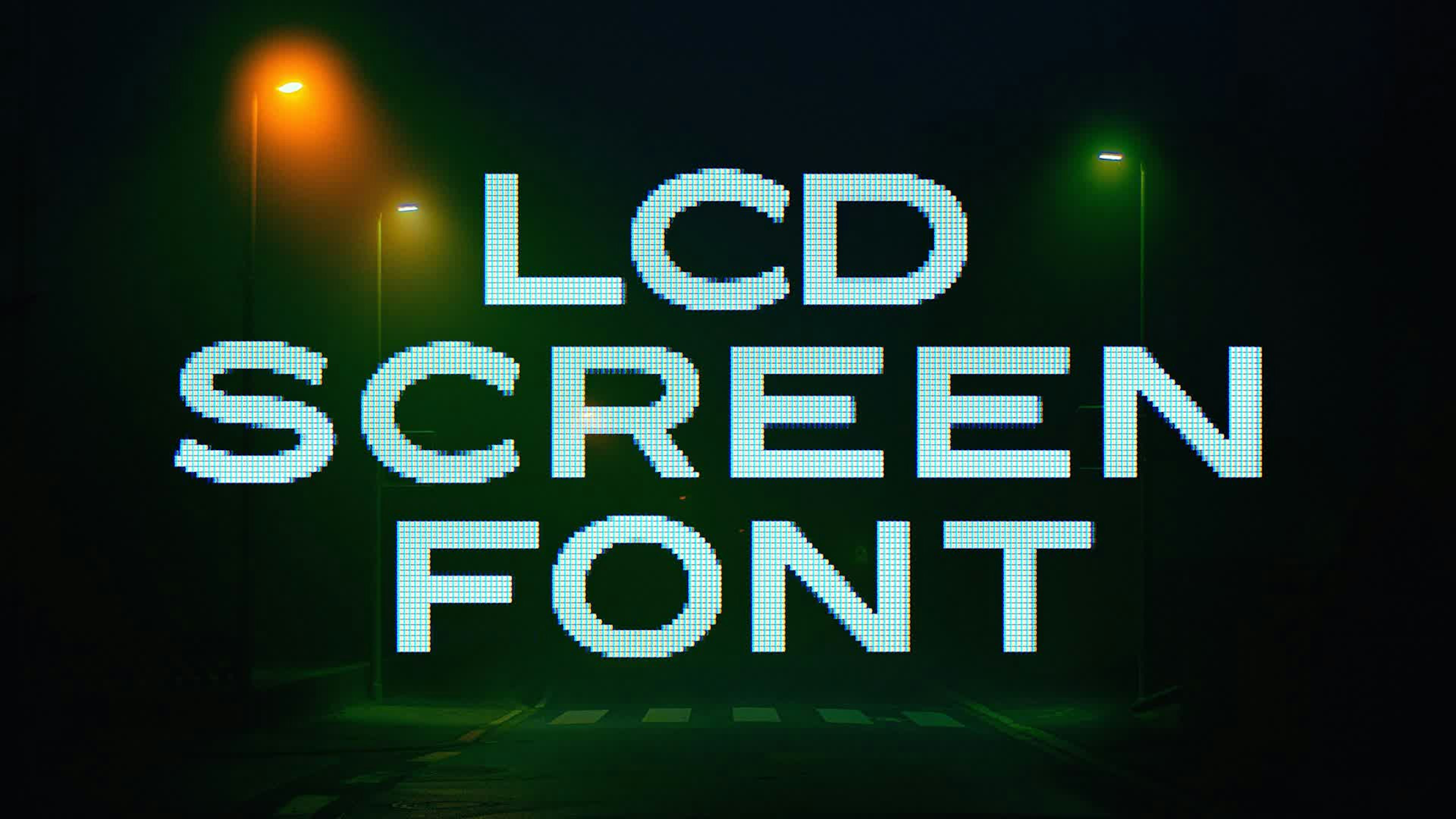 LCD Screen Font Messapia Bold