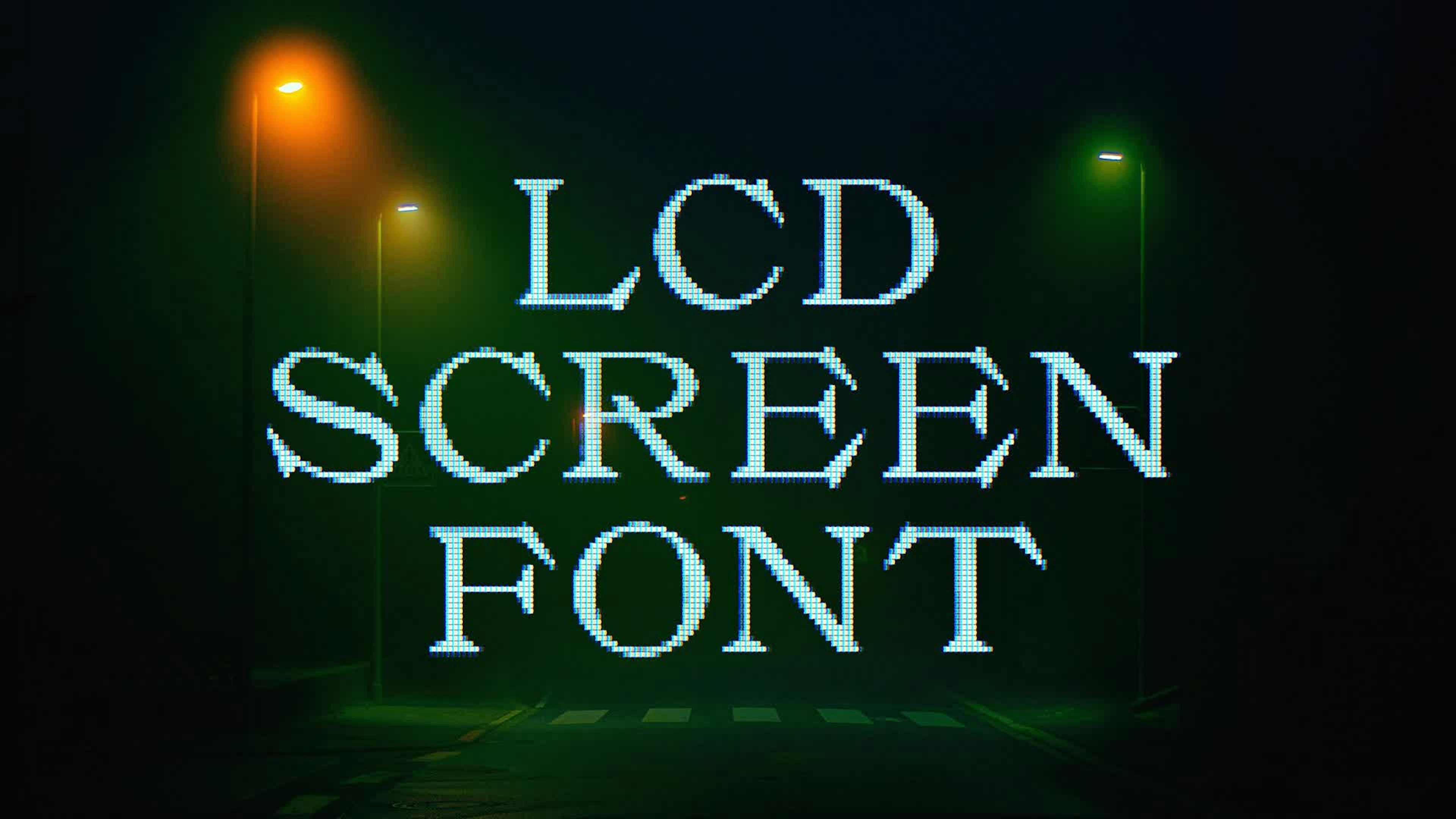 LCD Screen Font Messapia Regular
