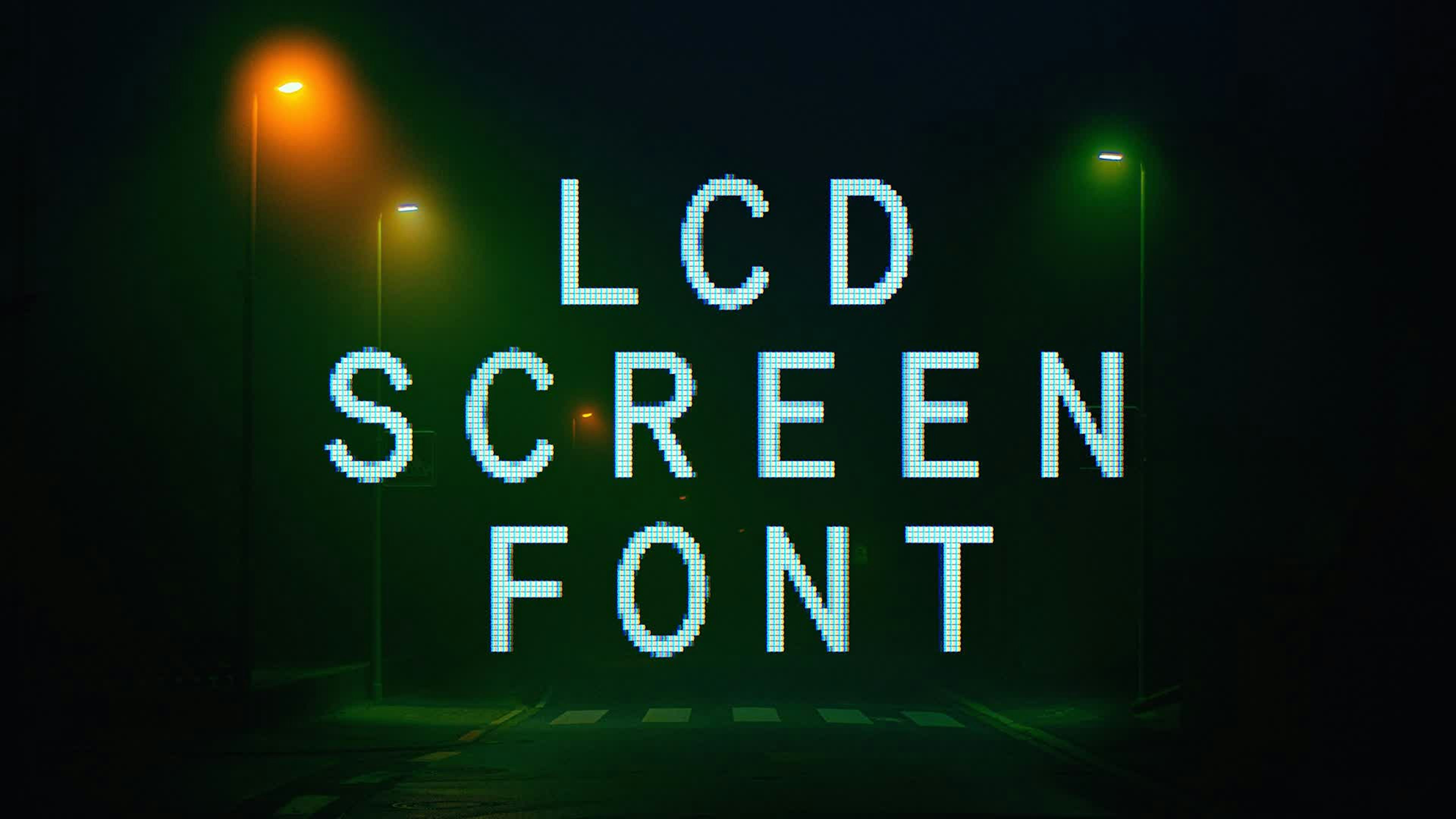 LCD Screen Font NectoMono