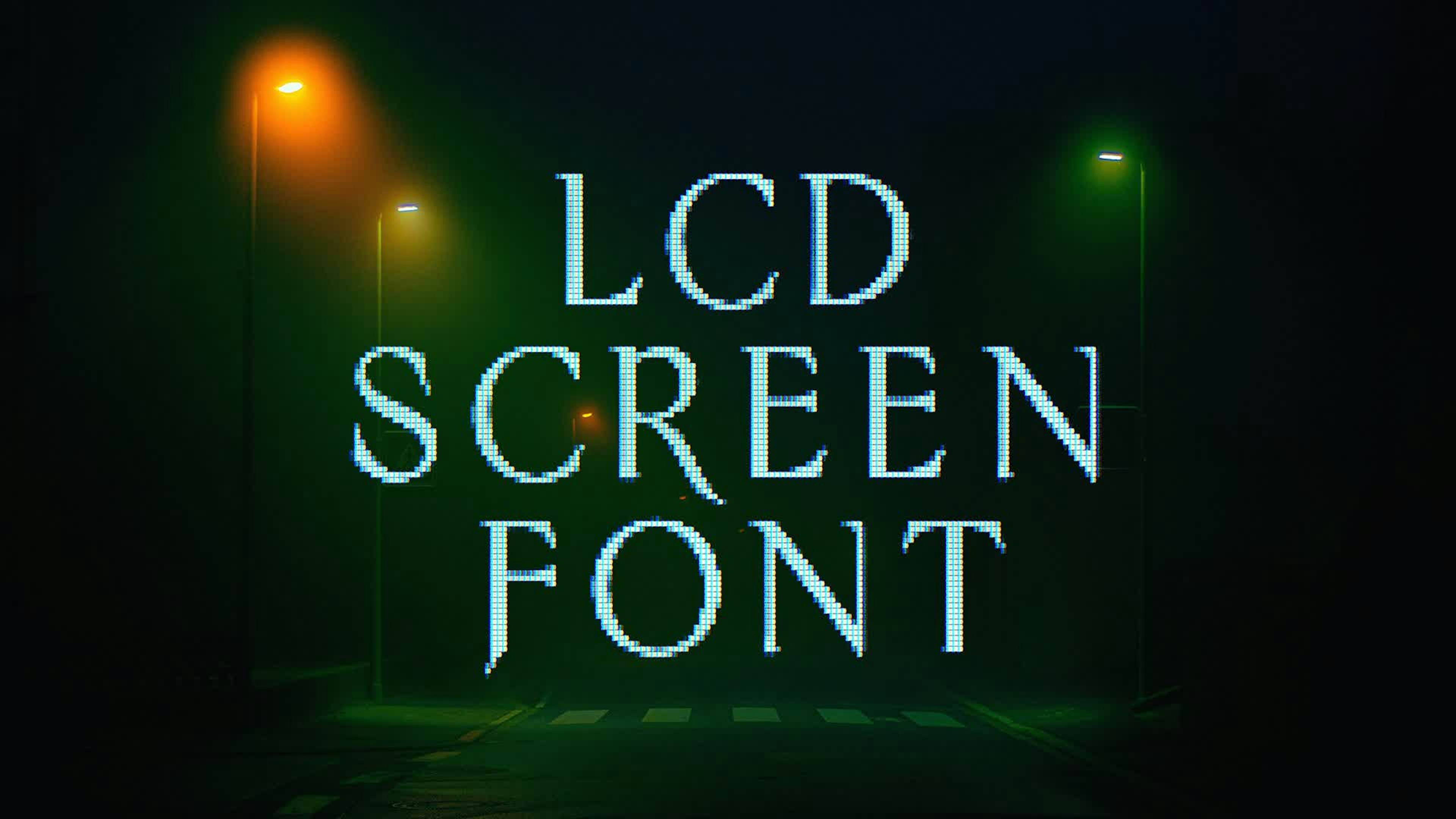 LCD Screen Font Sinistre