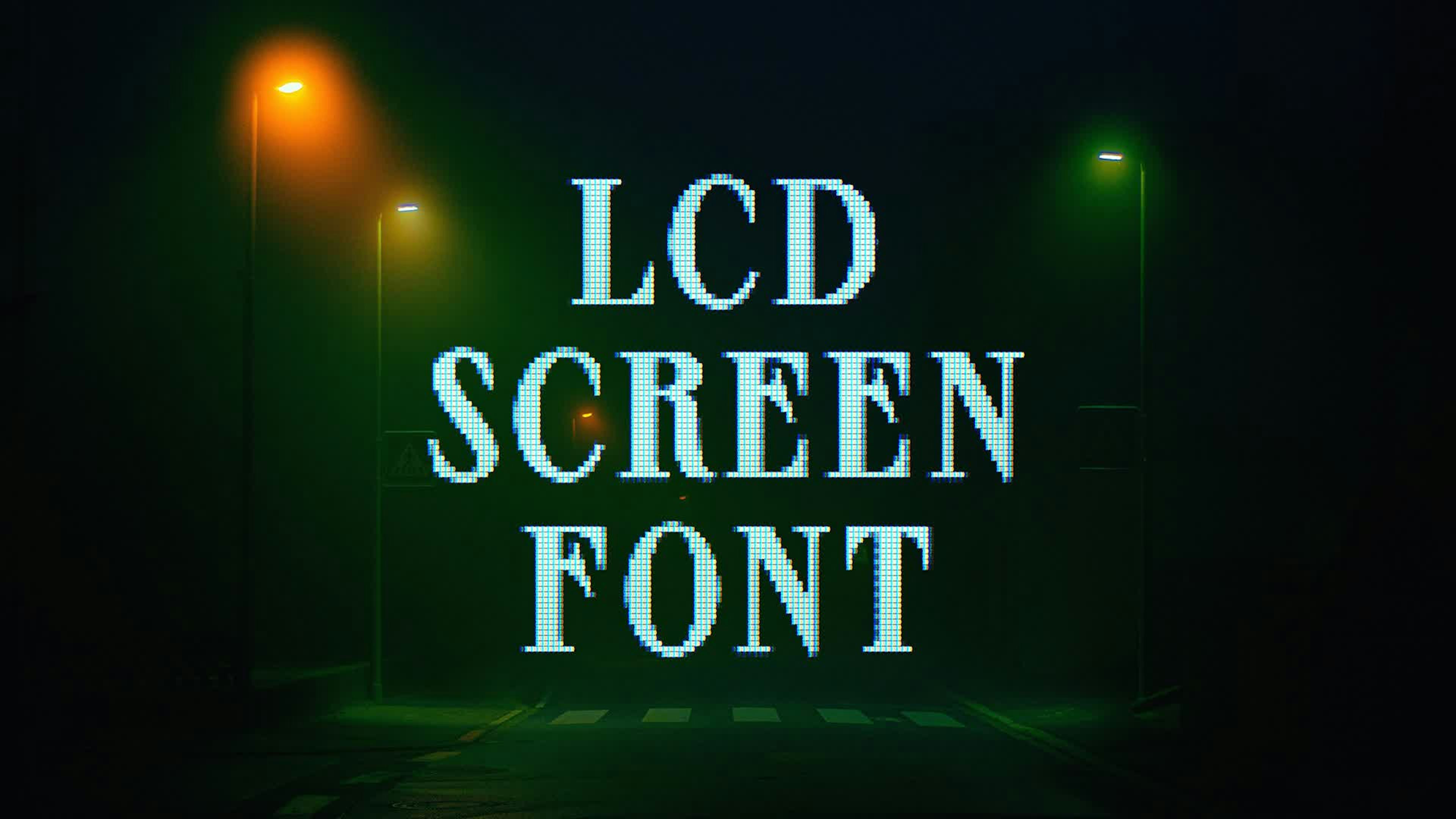 LCD Screen Font Sprat