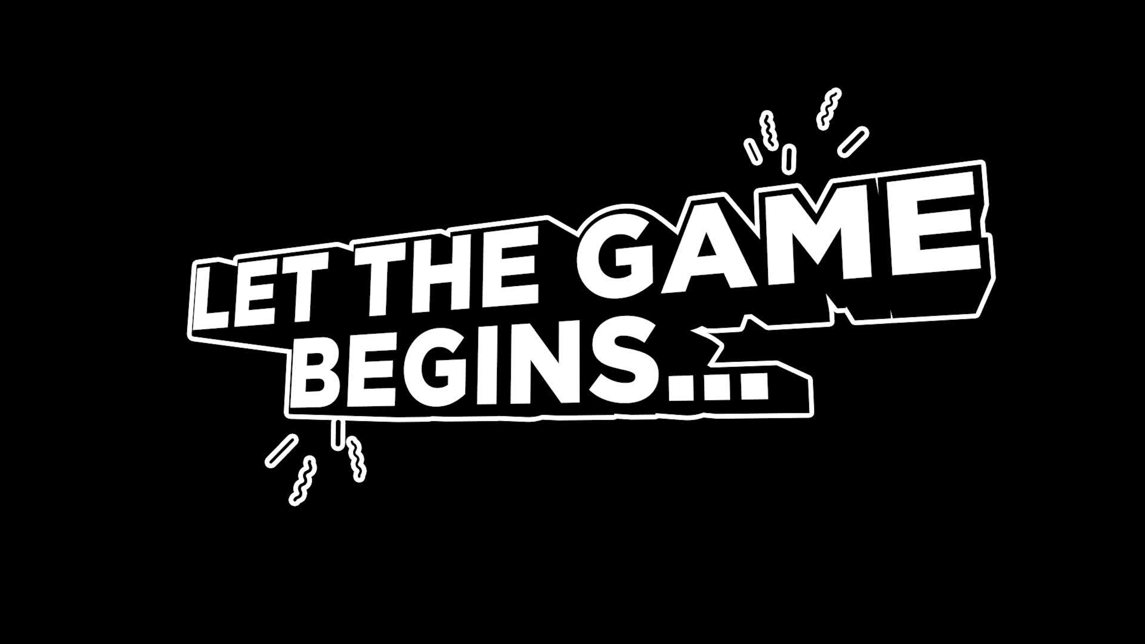 Let the Games Begin - Cartoon Text