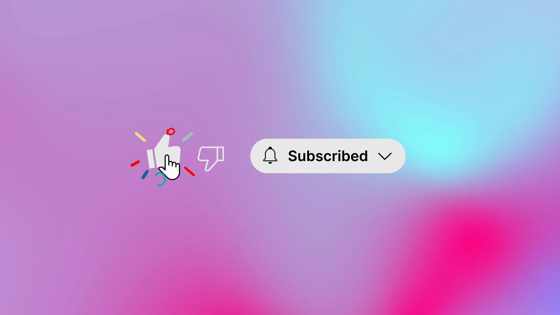 Click Sub Button Like And Subscribe Button Click • Motion Graphics Template • Uppbeat