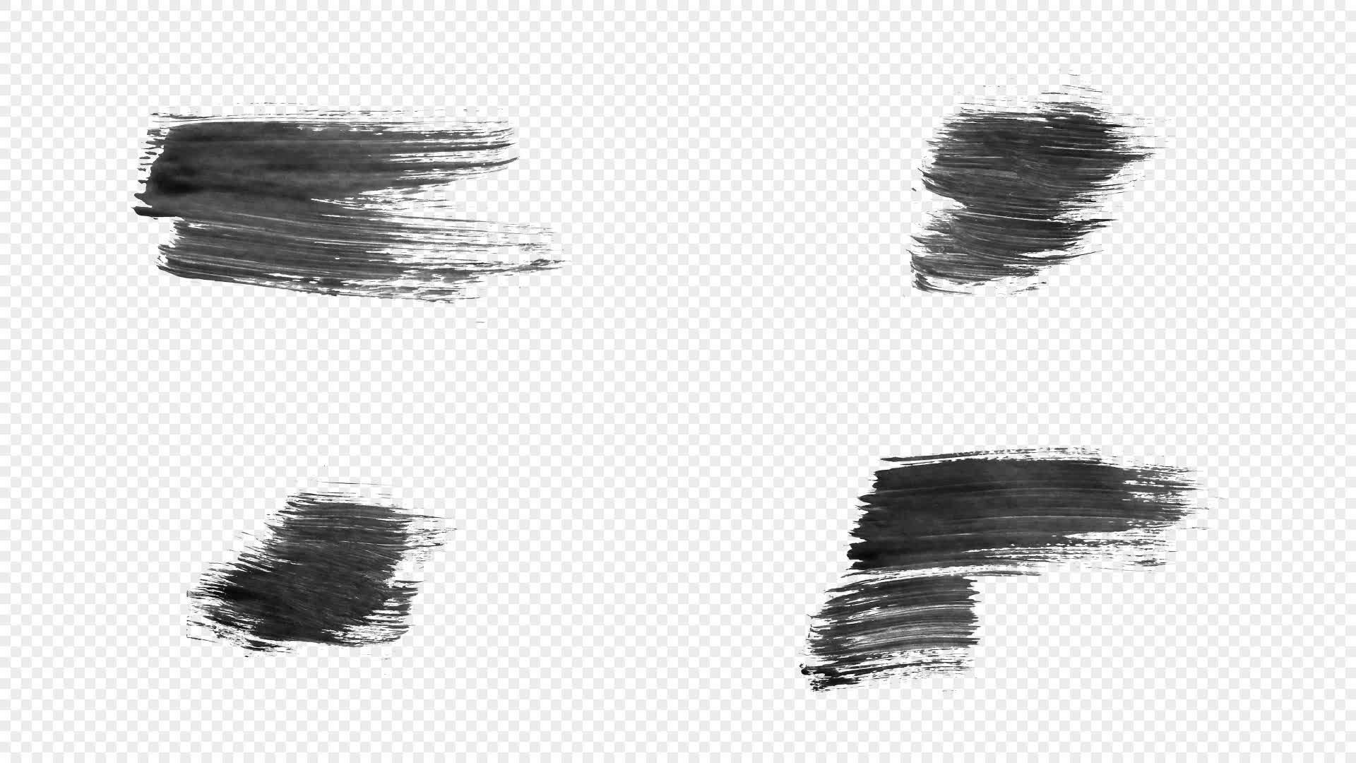 Animated Brush Element Variety Bundle On Alpha • Motion Graphics ...