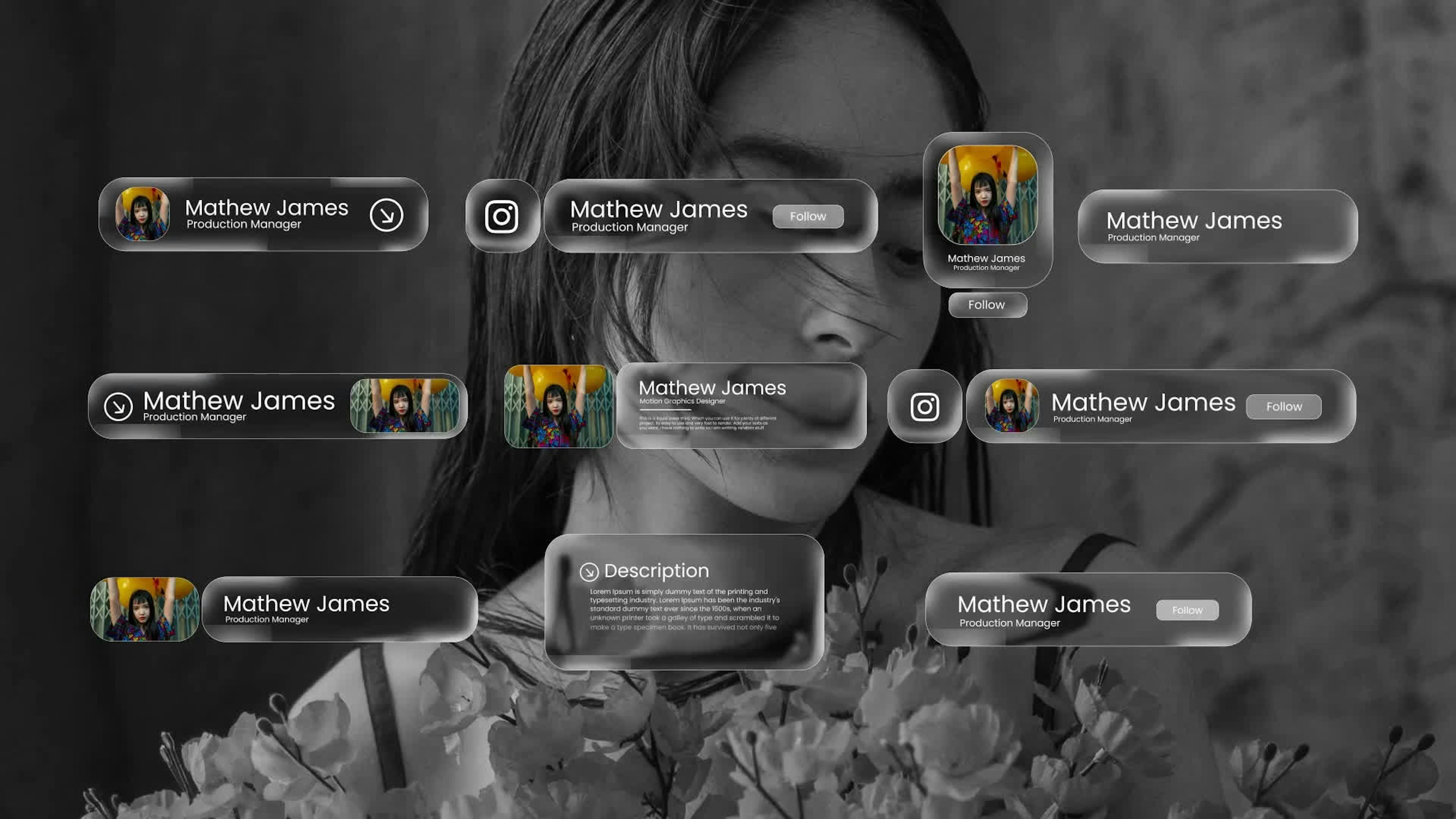 Liquid Glass Lower Third