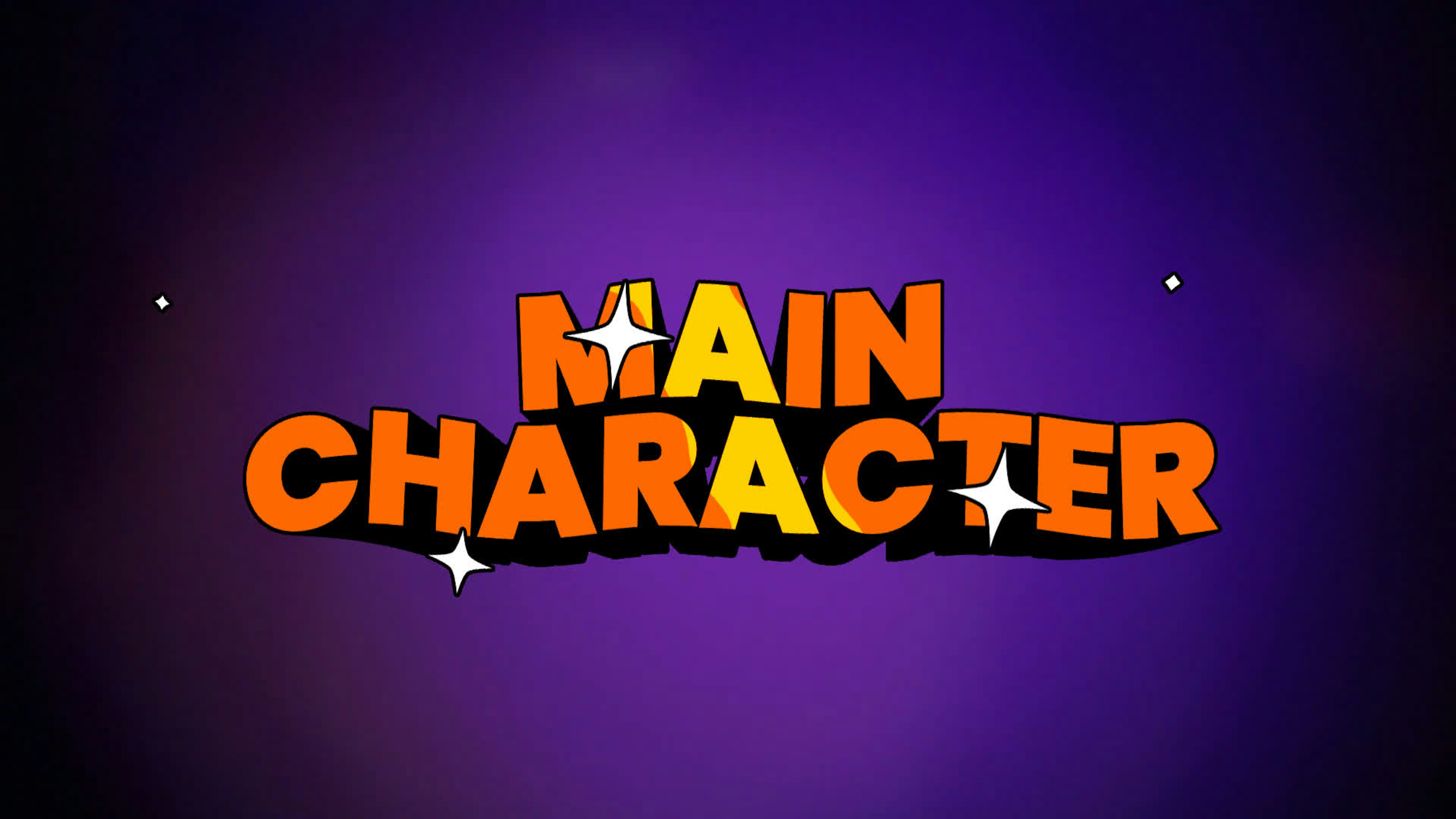 Main Character - 3D Cartoon Text