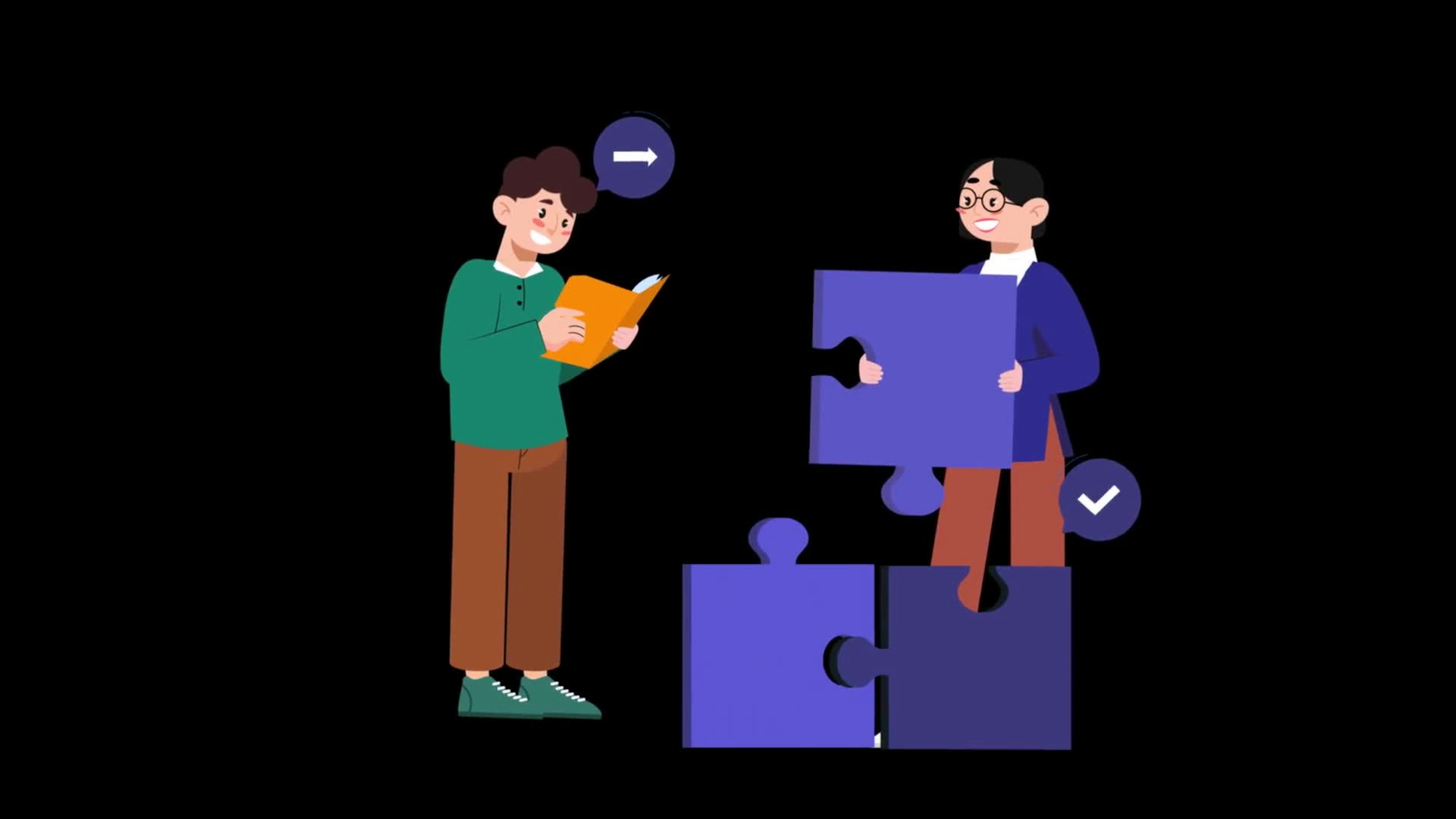 Man And Woman Finding Ideas And Solutions On Alpha