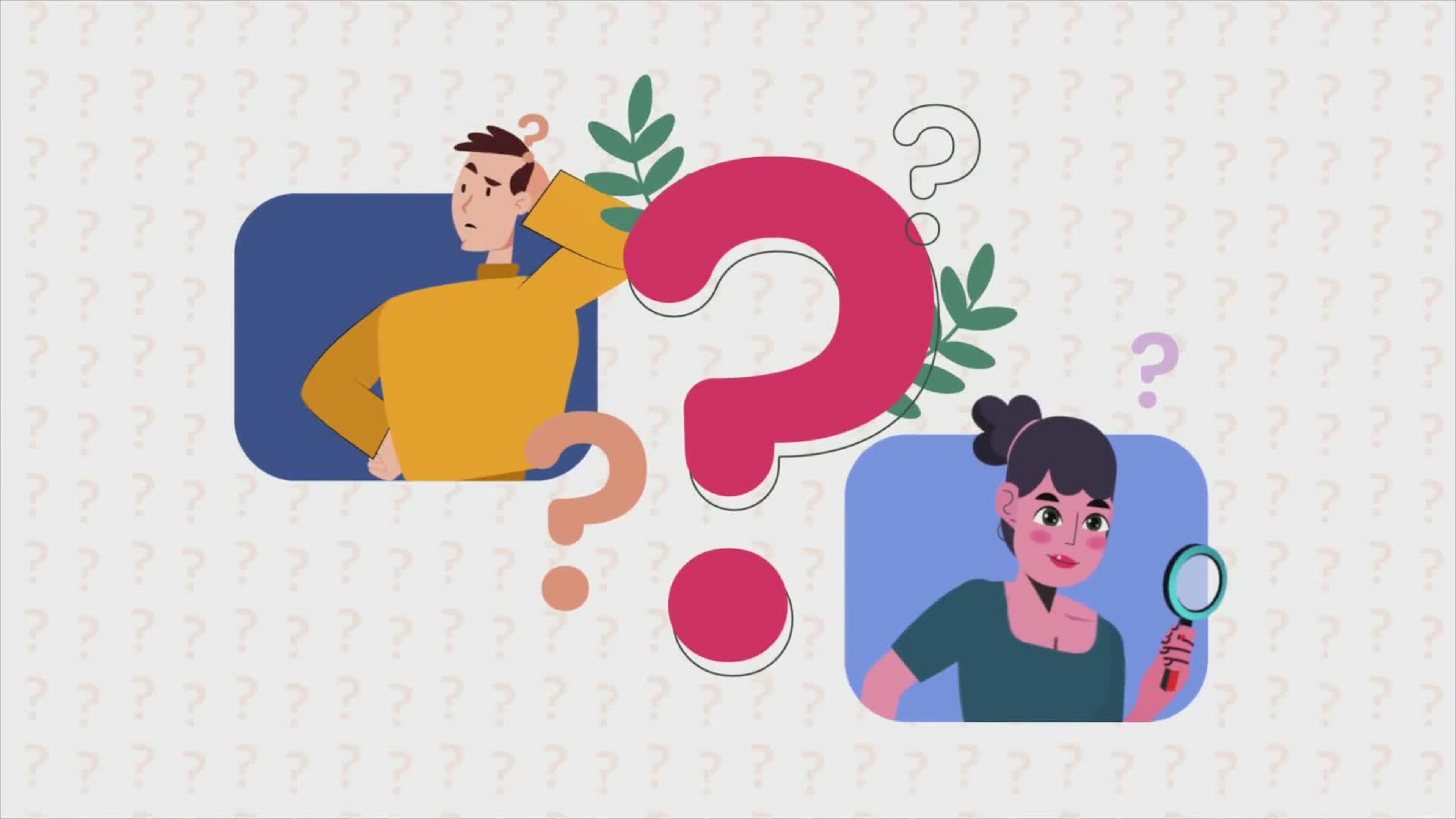 Man And Woman Searching For Answers