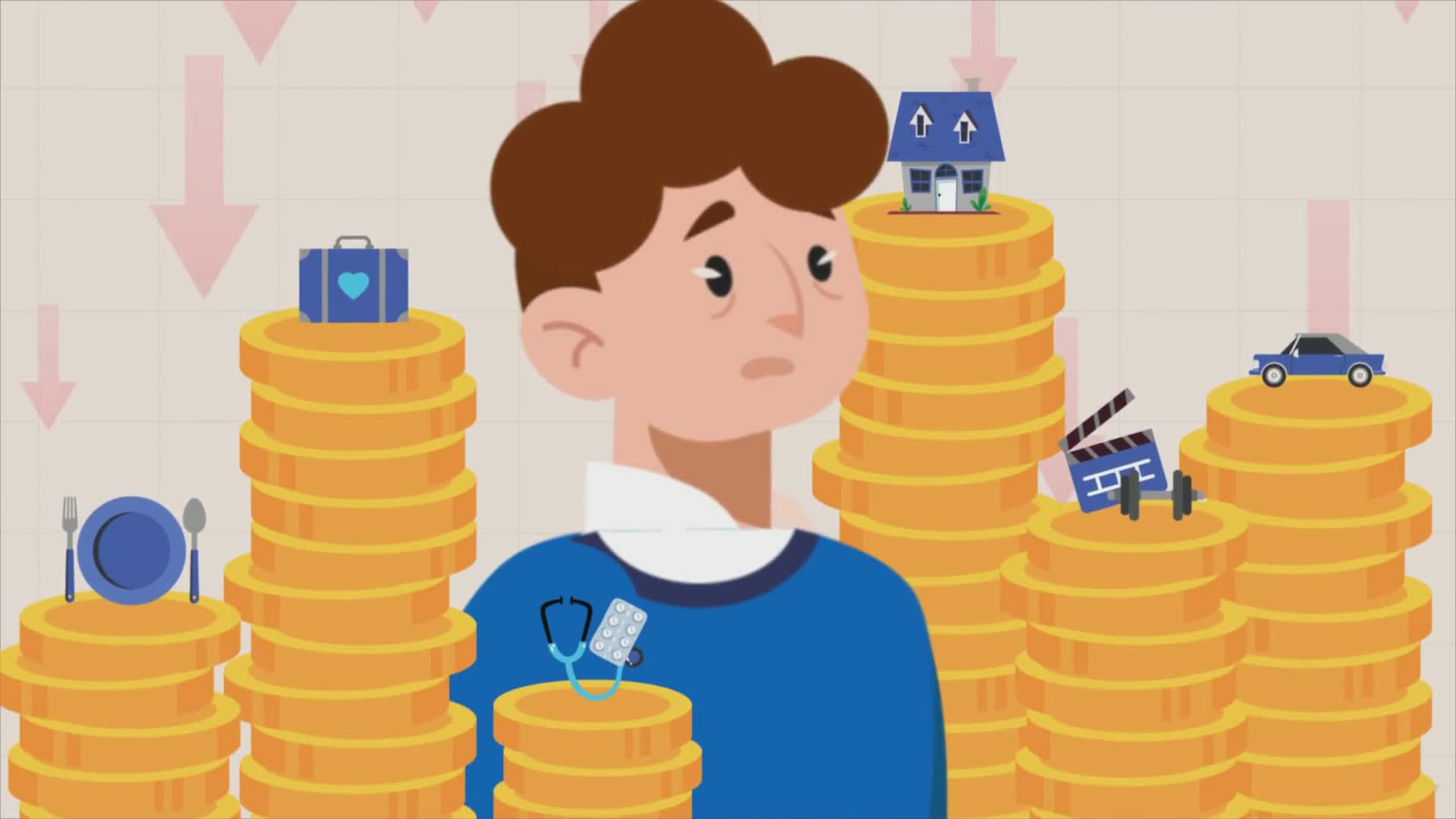 Man Struggling With High Living Expenses