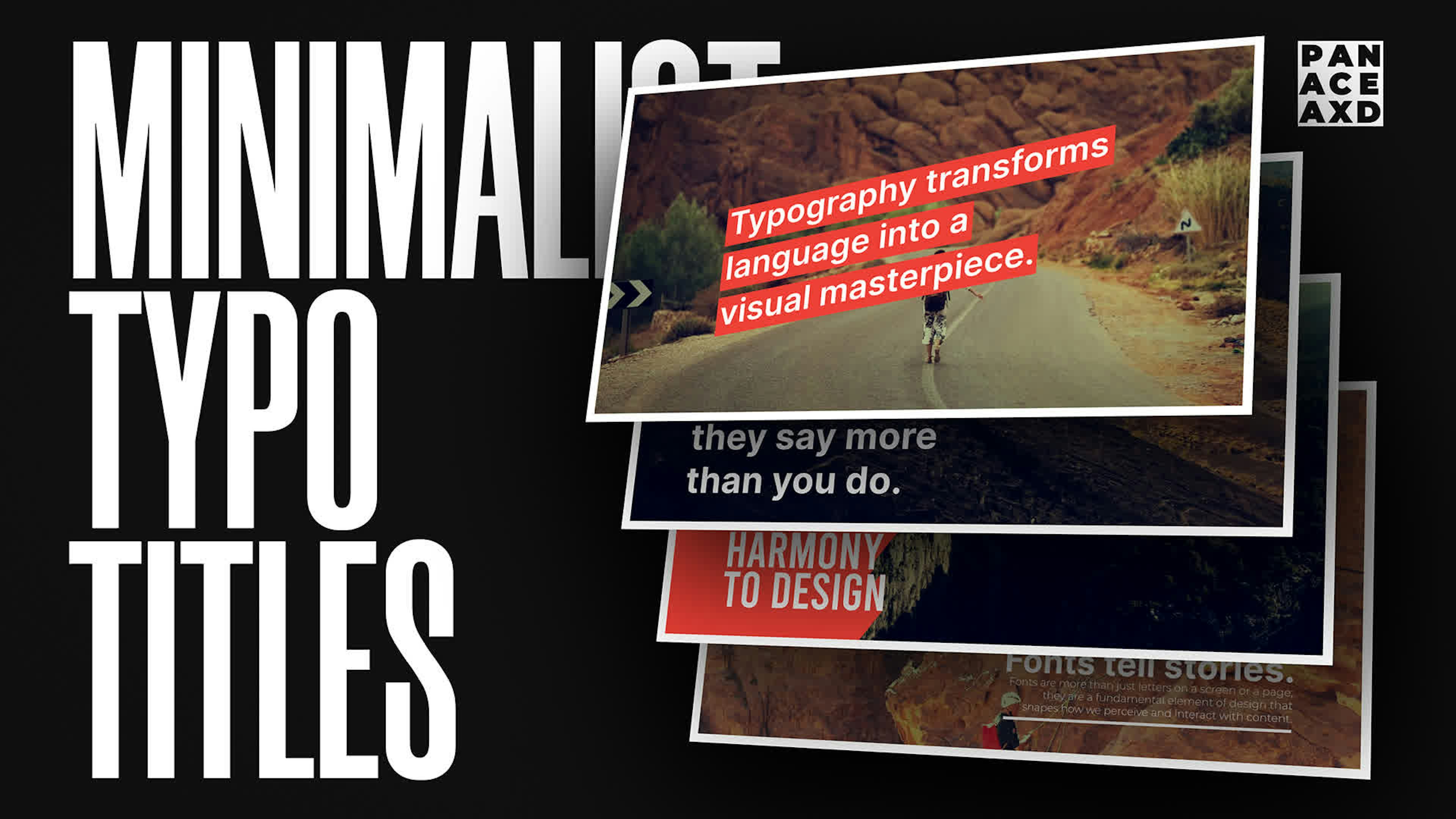 Minimalist Typo Titles