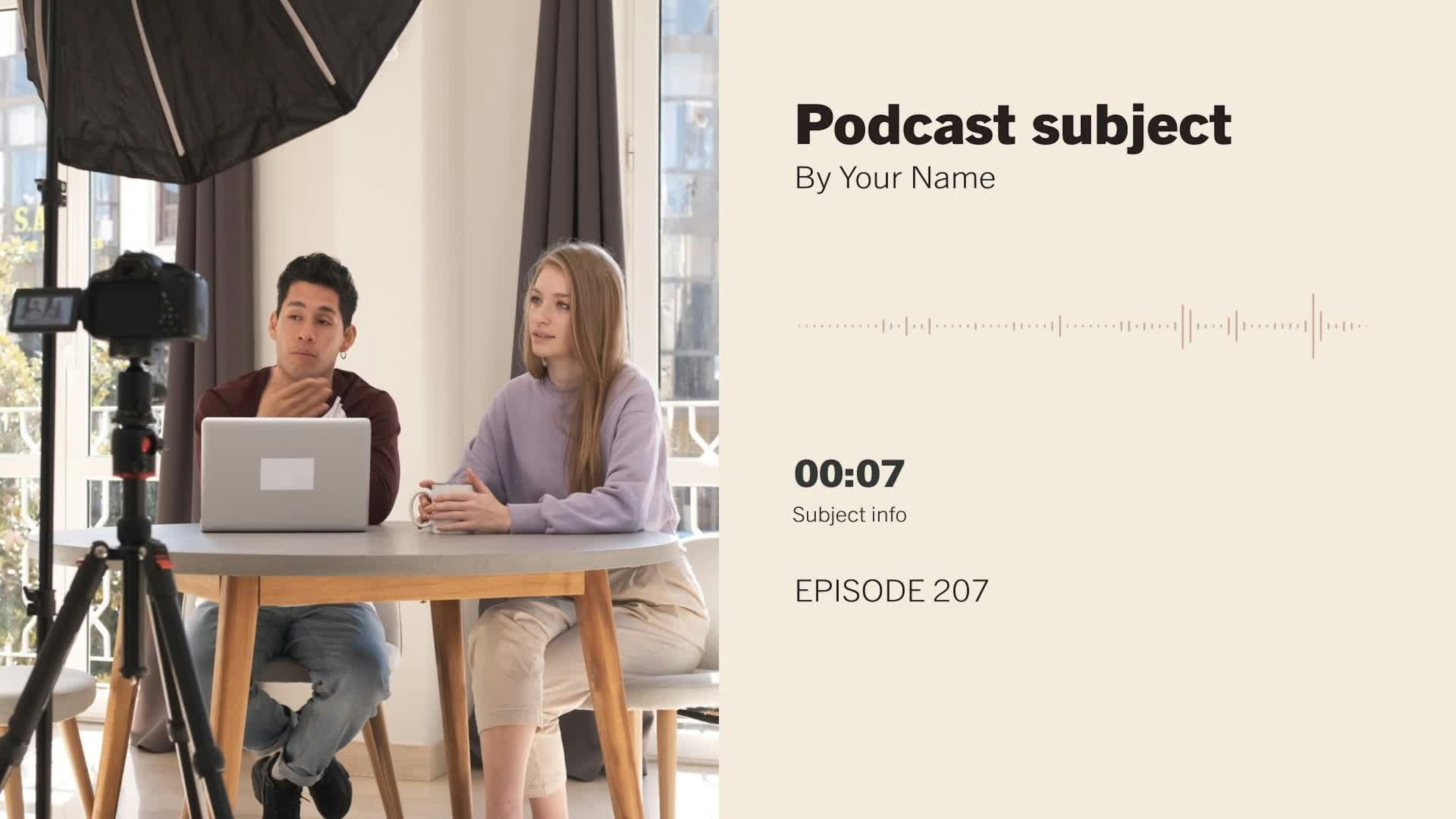 Minimalistic Warm Podcast Cover