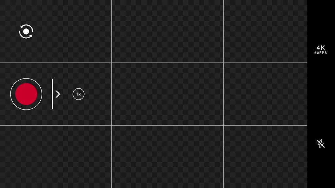 Phone Camera Recording Overlay Dark • Motion Graphics Template • Uppbeat
