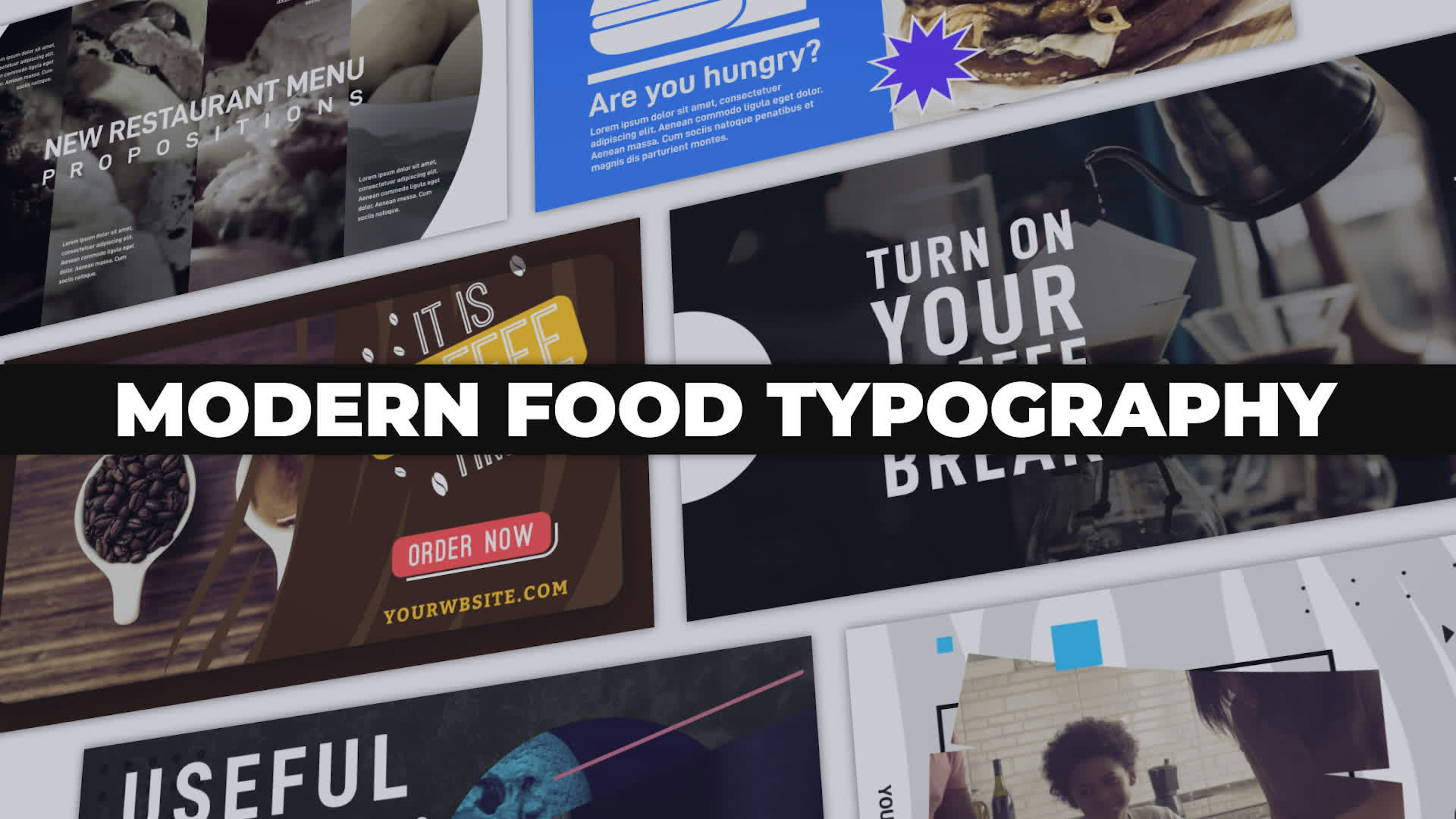Modern Food Typography