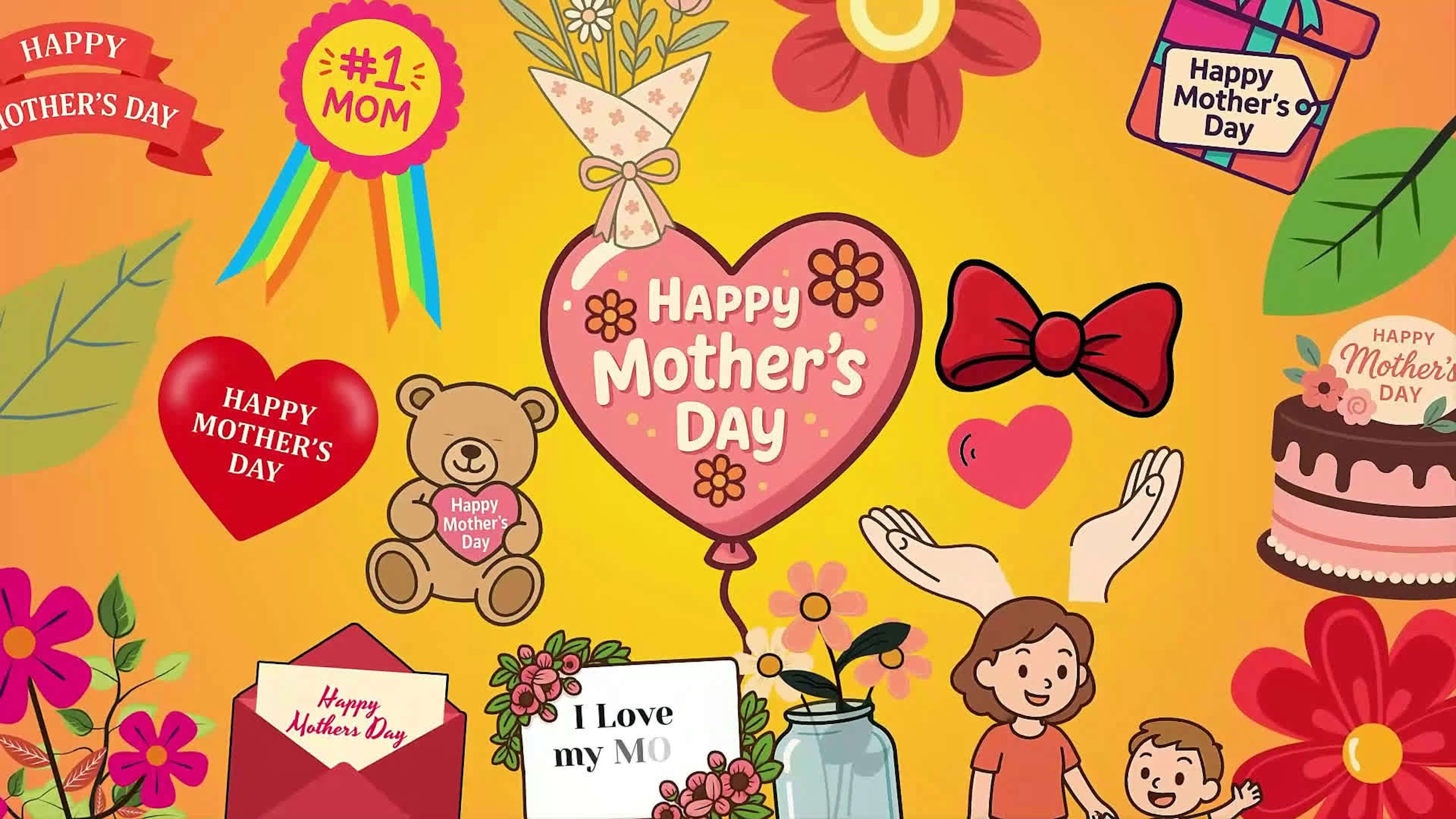 Mothers Day Sticker Drag and Drop