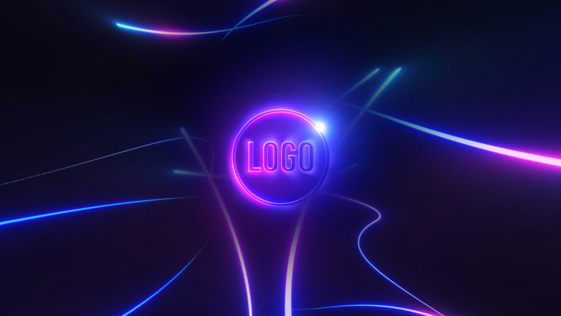 Futuristic Neon Logo Reveal • Premiere Pro Template • Uppbeat