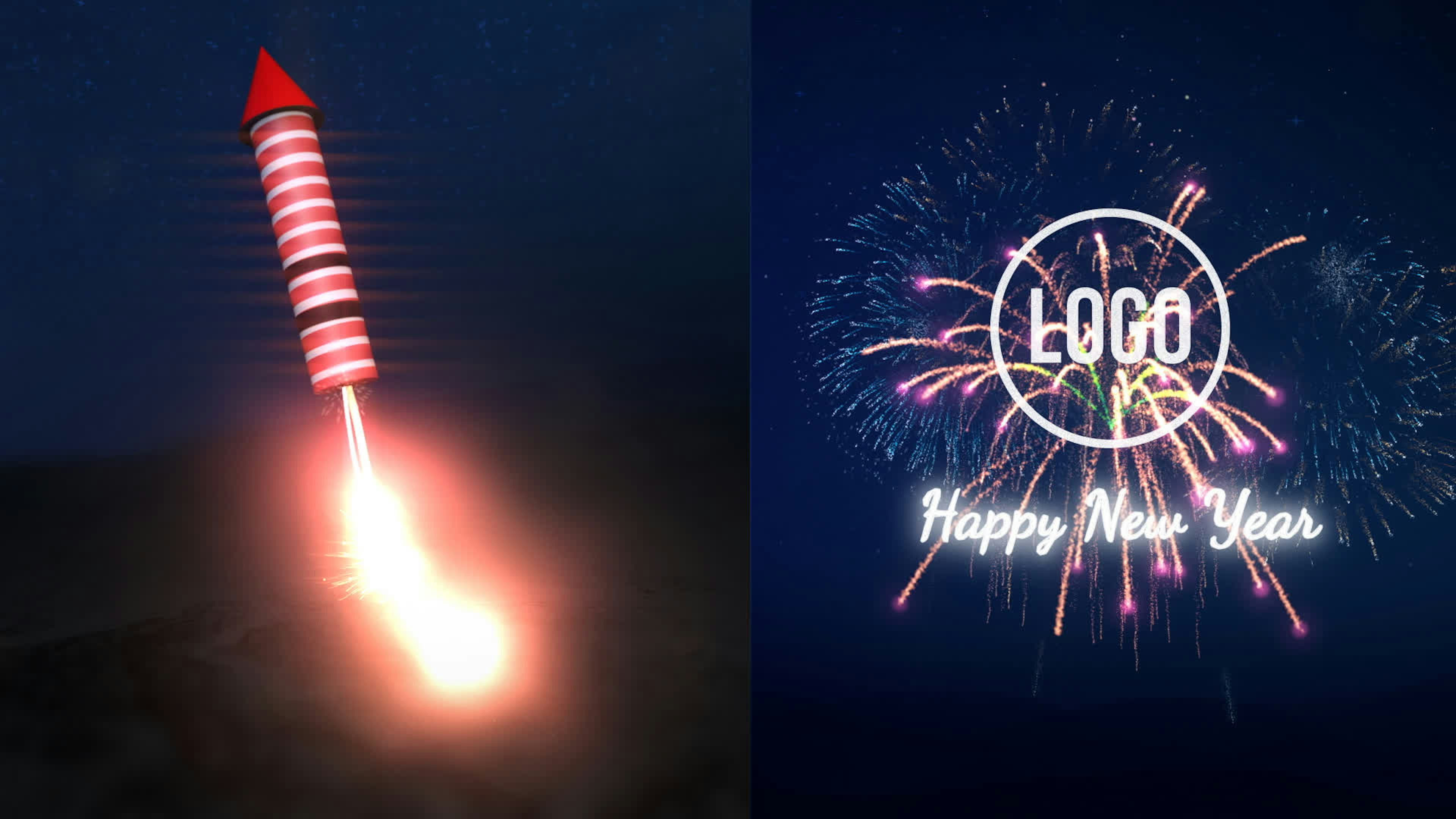 New Year Fireworks Logo