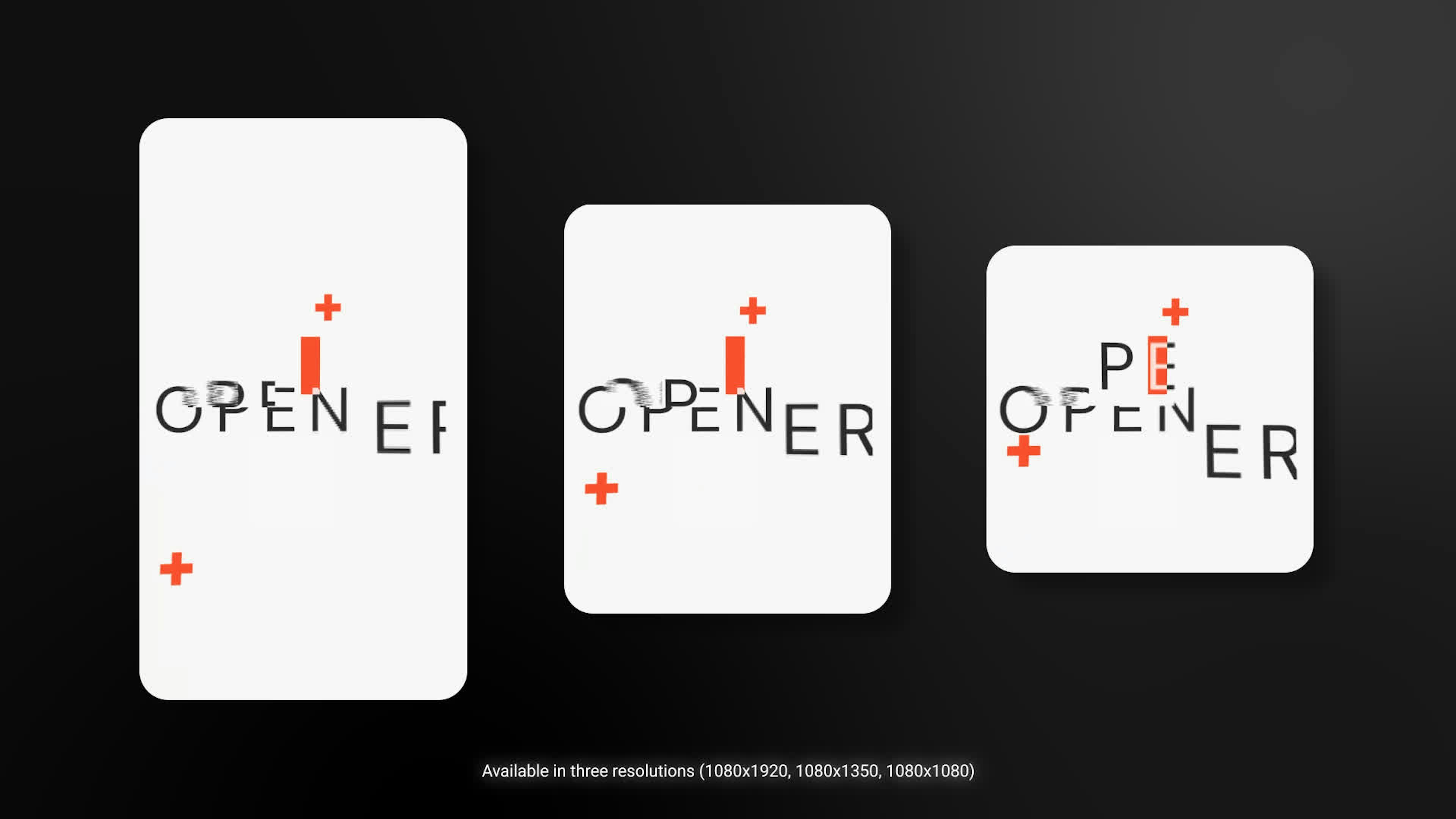 Orange Glitch Stories Template