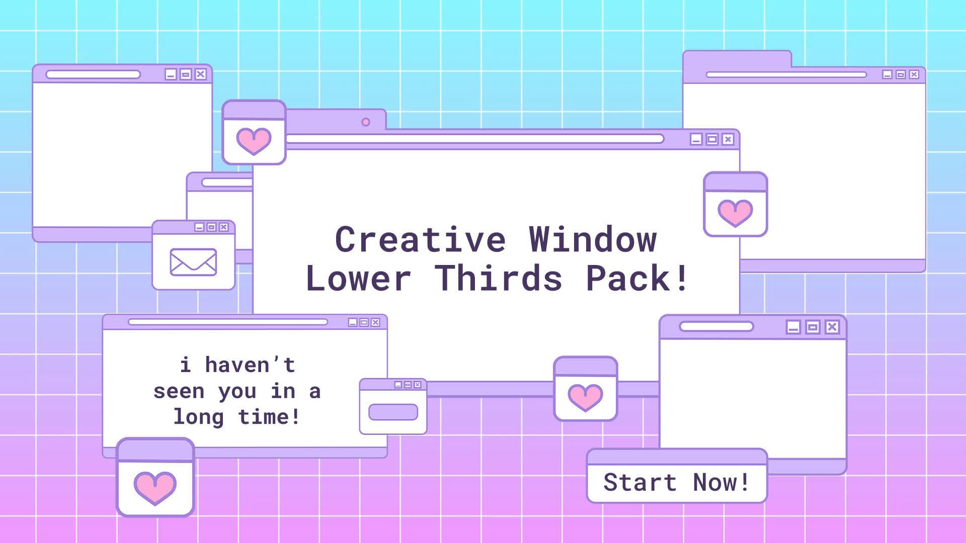 Pack Of 19 Creative Window Lower Thirds • Motion Graphics Template ...