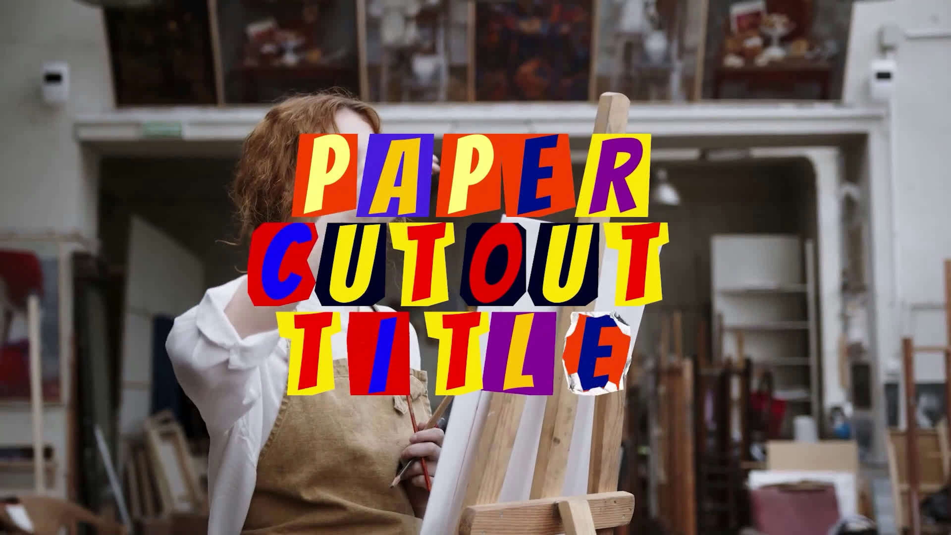 Paper Cutout Title