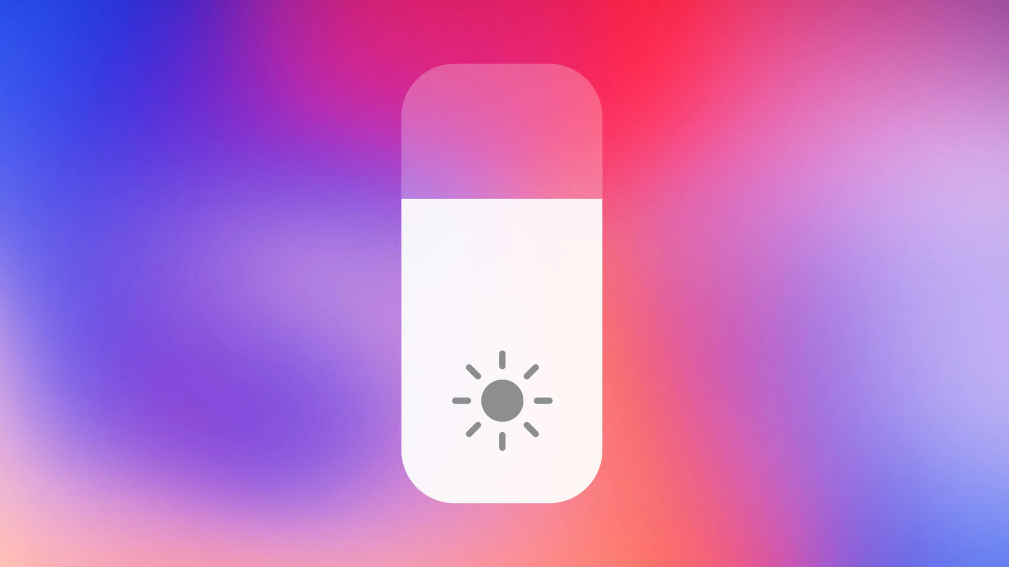 Phone Brightness Control Center Widget