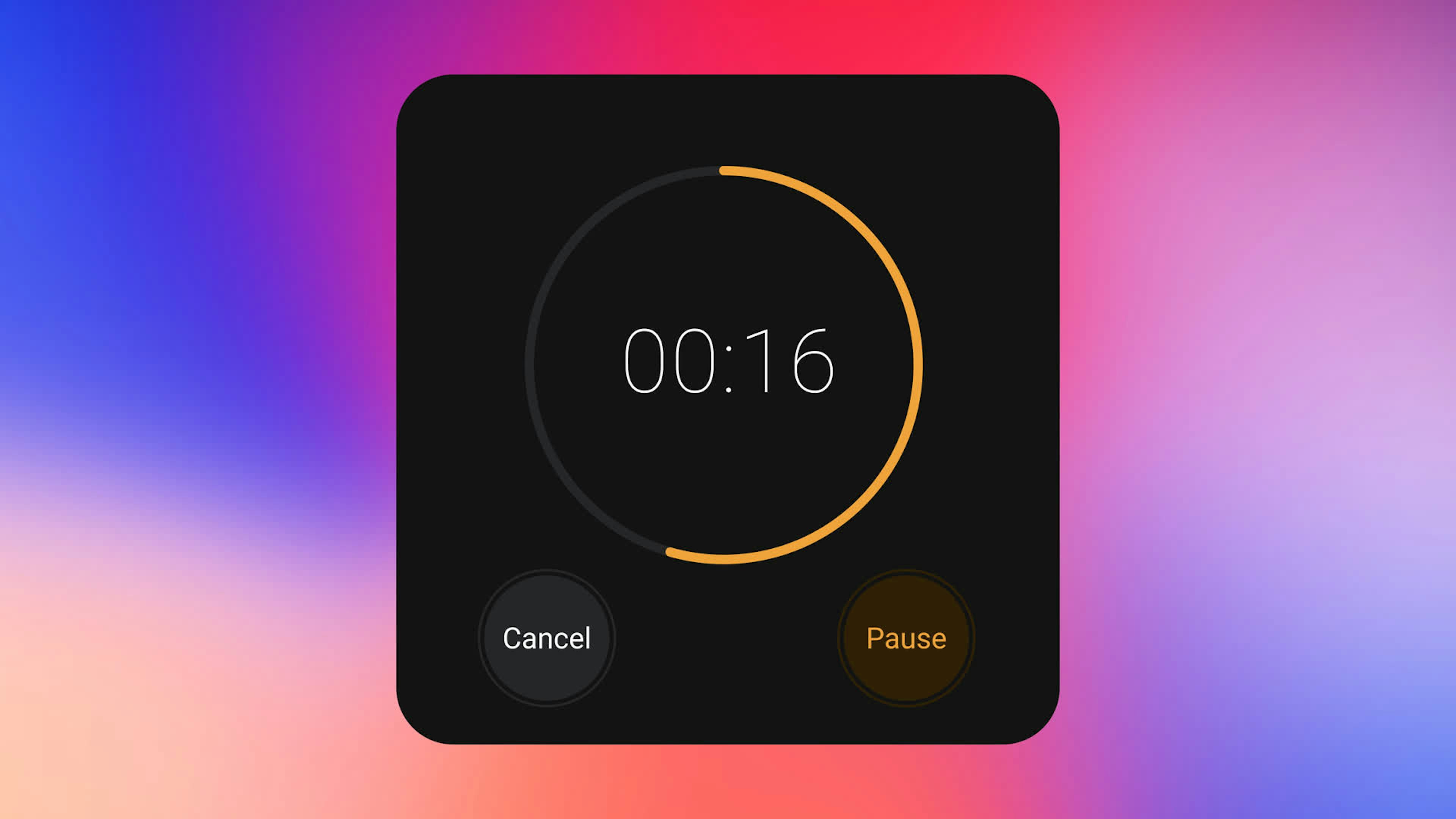 Phone Countdown Timer with Start Button