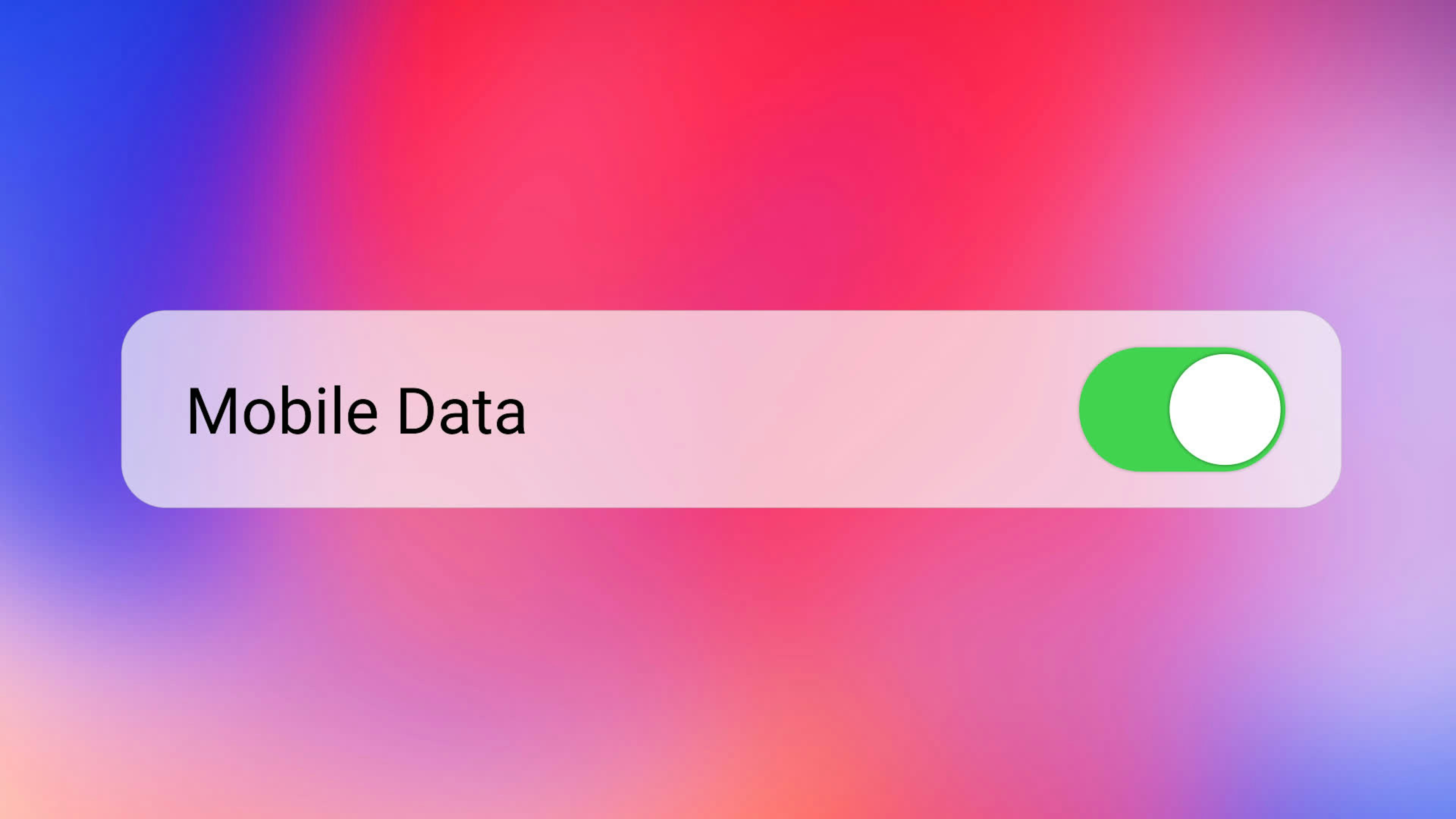 Phone Mobile Data Toggle On