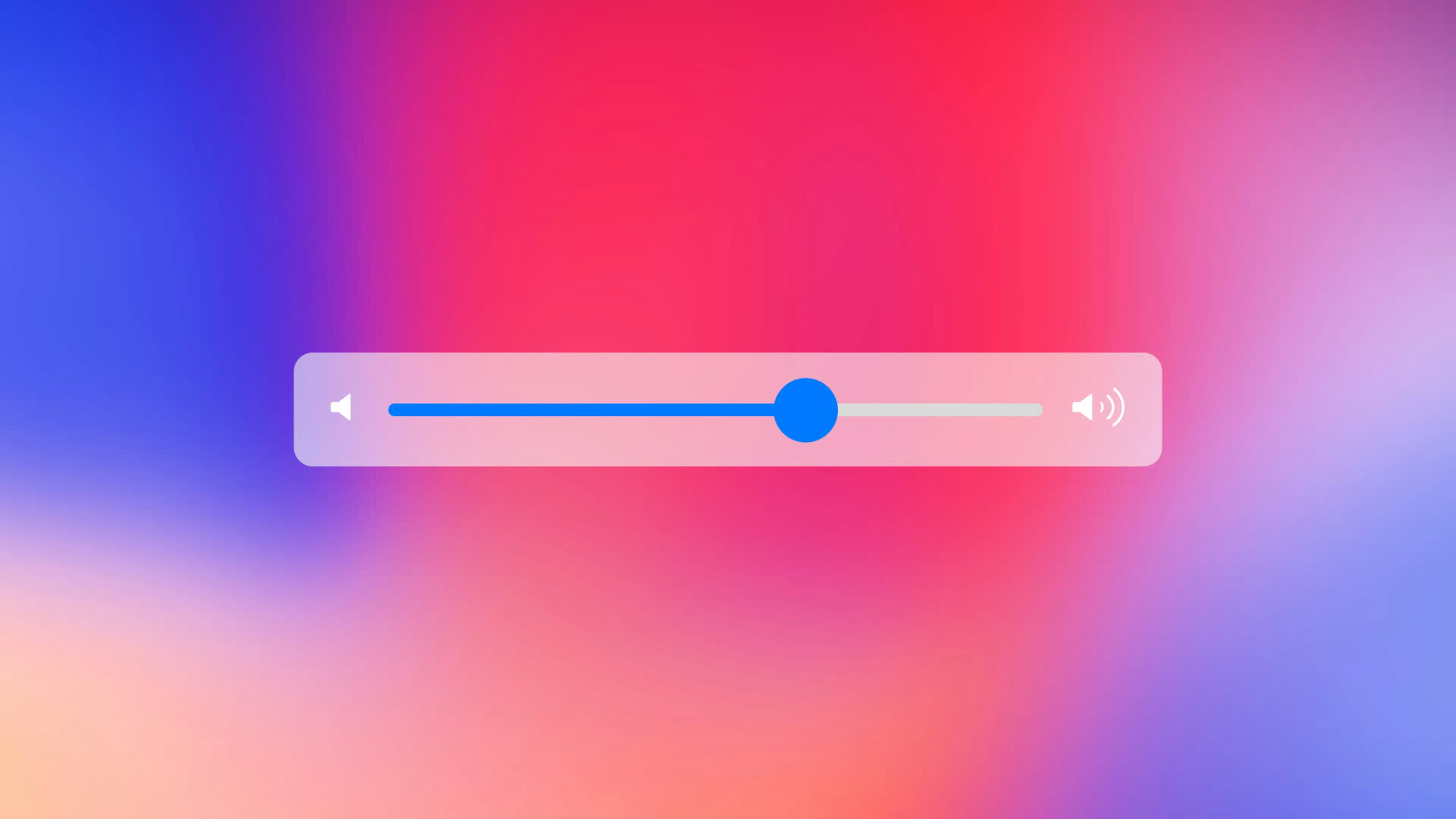 Phone Volume Slider