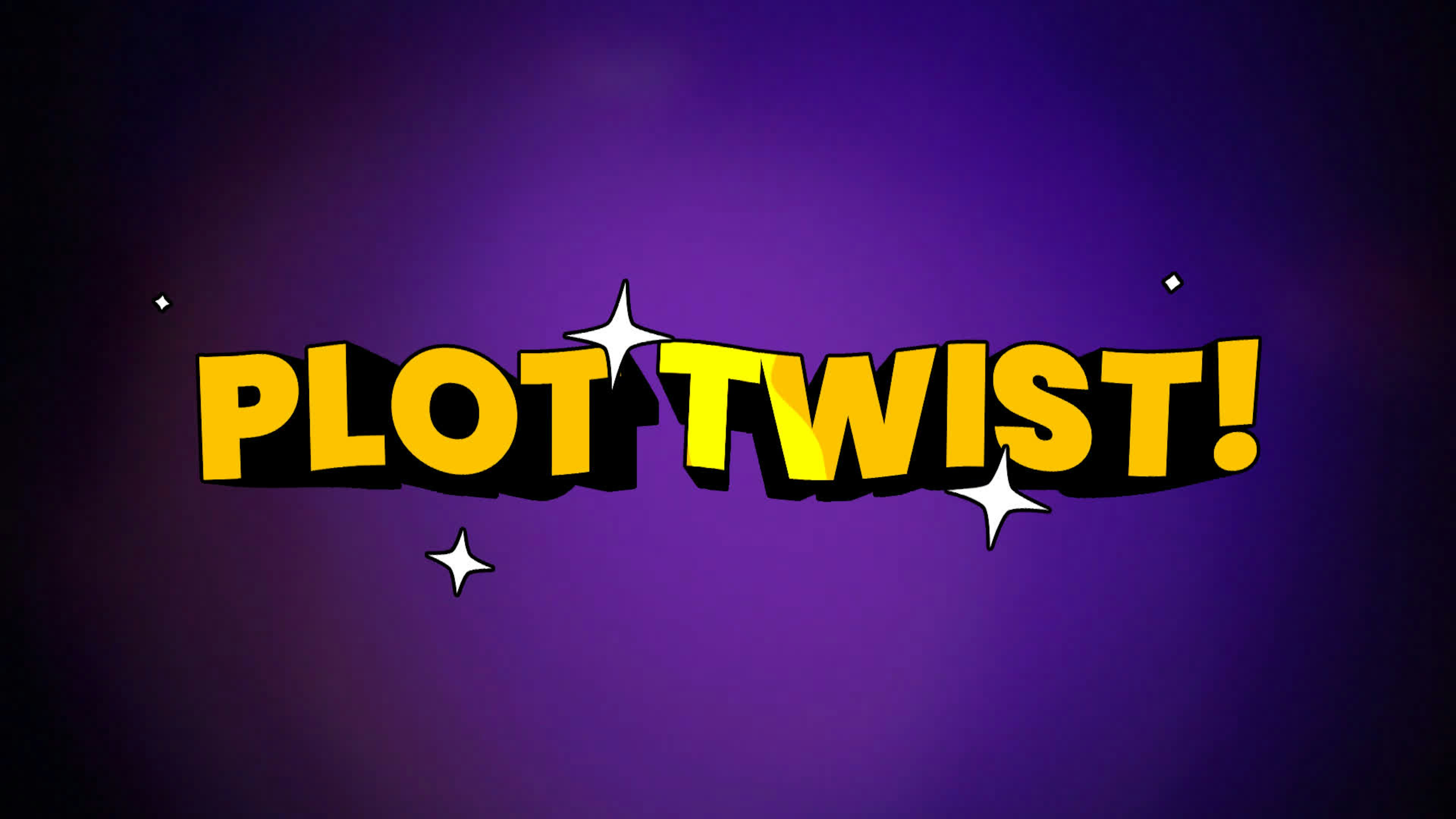 Plot Twist - 3D Cartoon Text