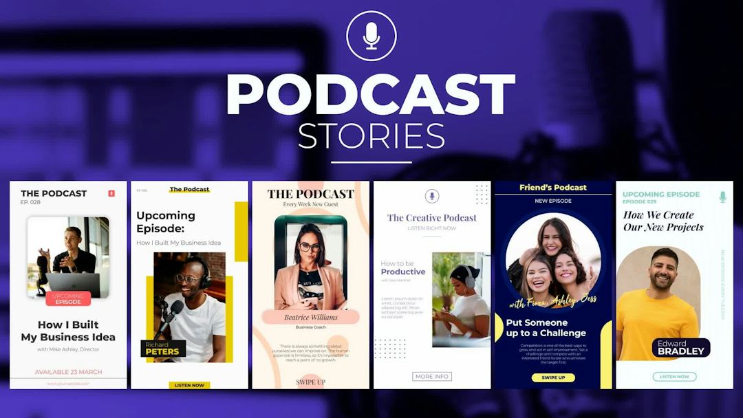 Interviewer Introduction Podcast Podcast Interview Stories • Premiere Pro Template • Uppbeat