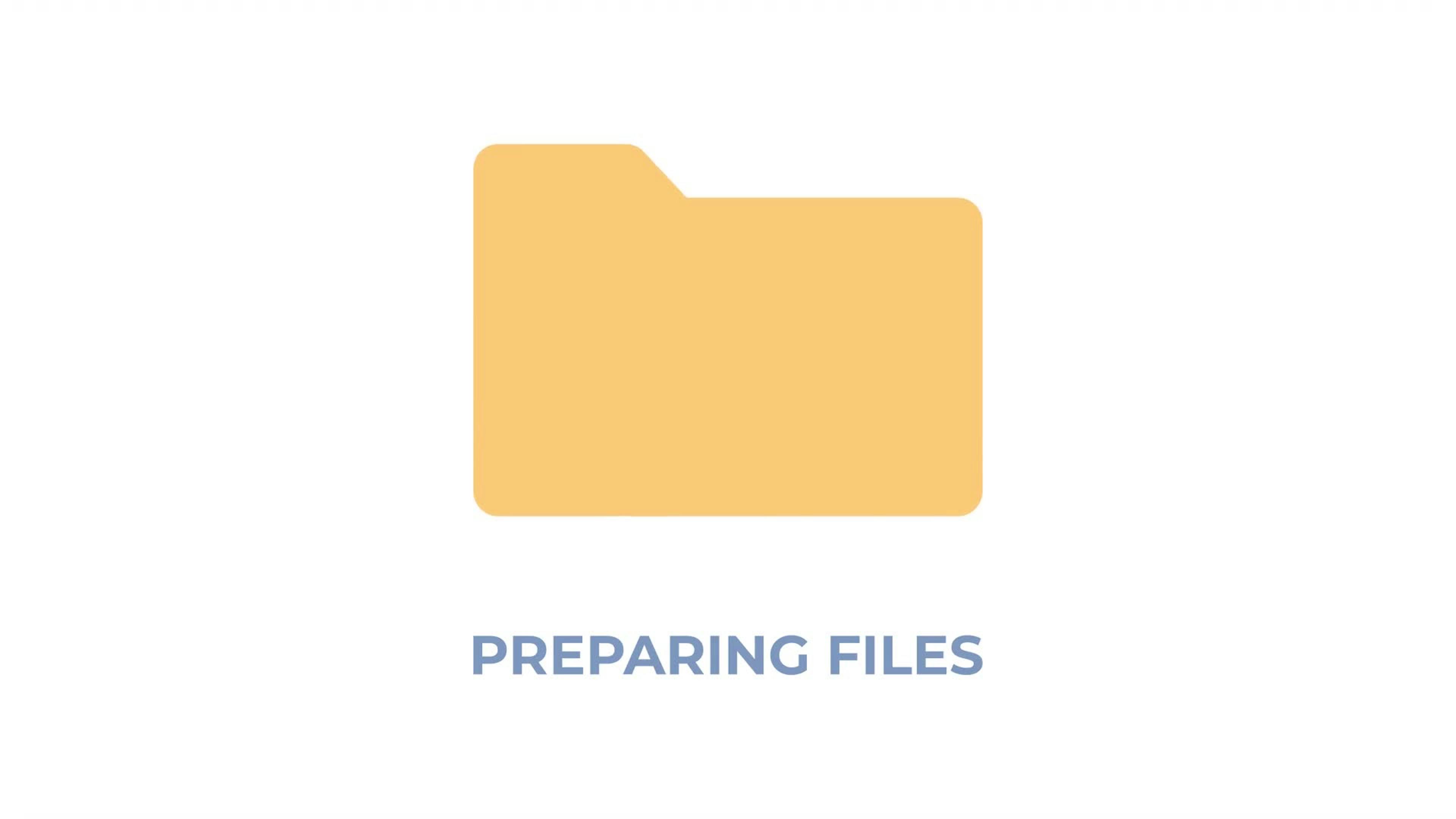 Preparing Files Loading Animation
