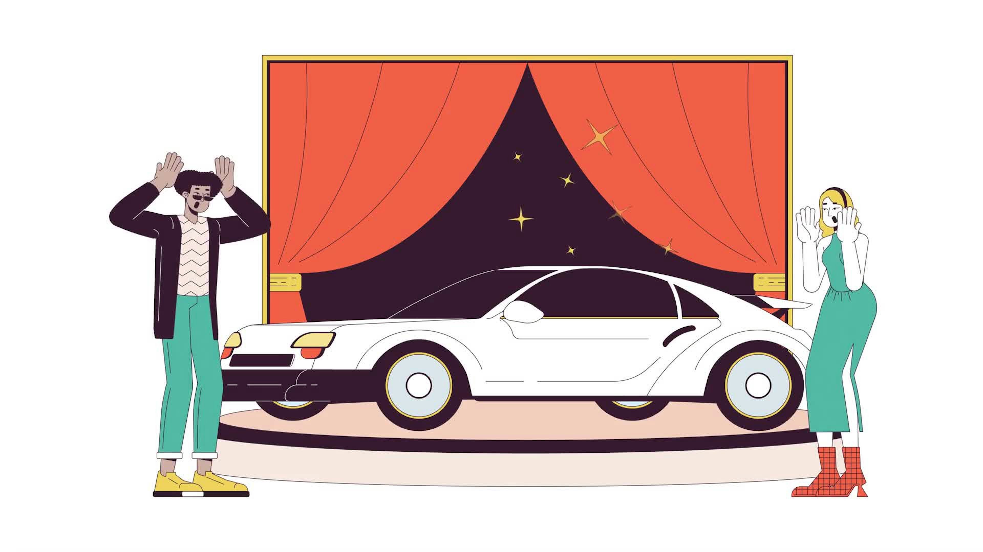 Presentation Car At Salon