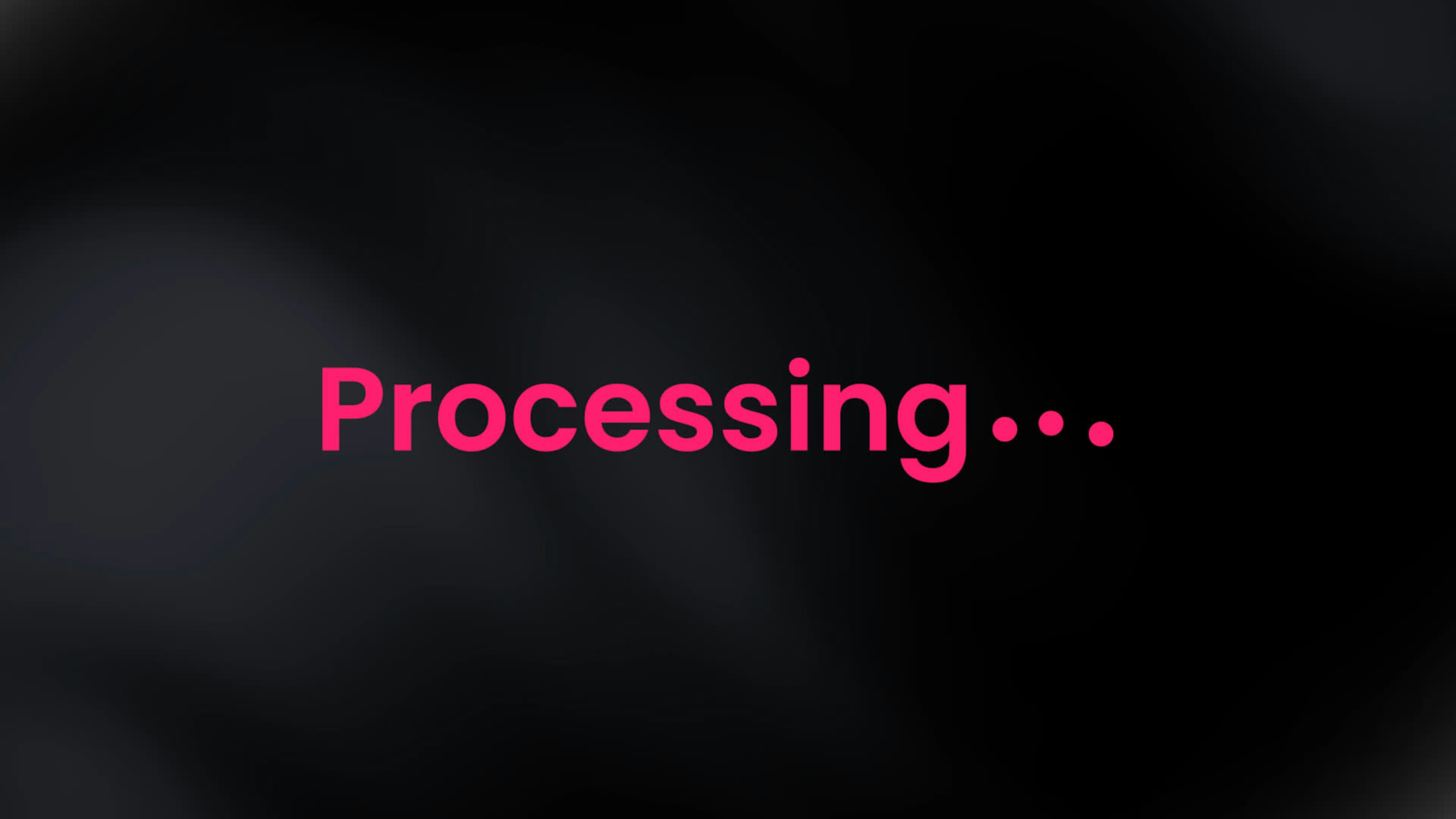Processing Text Loading Animation
