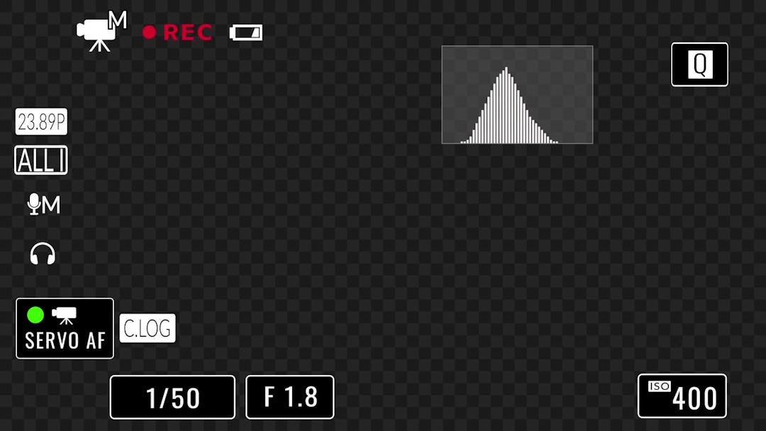 Interface Camera Recording Overlay • Motion Graphics Template • Uppbeat